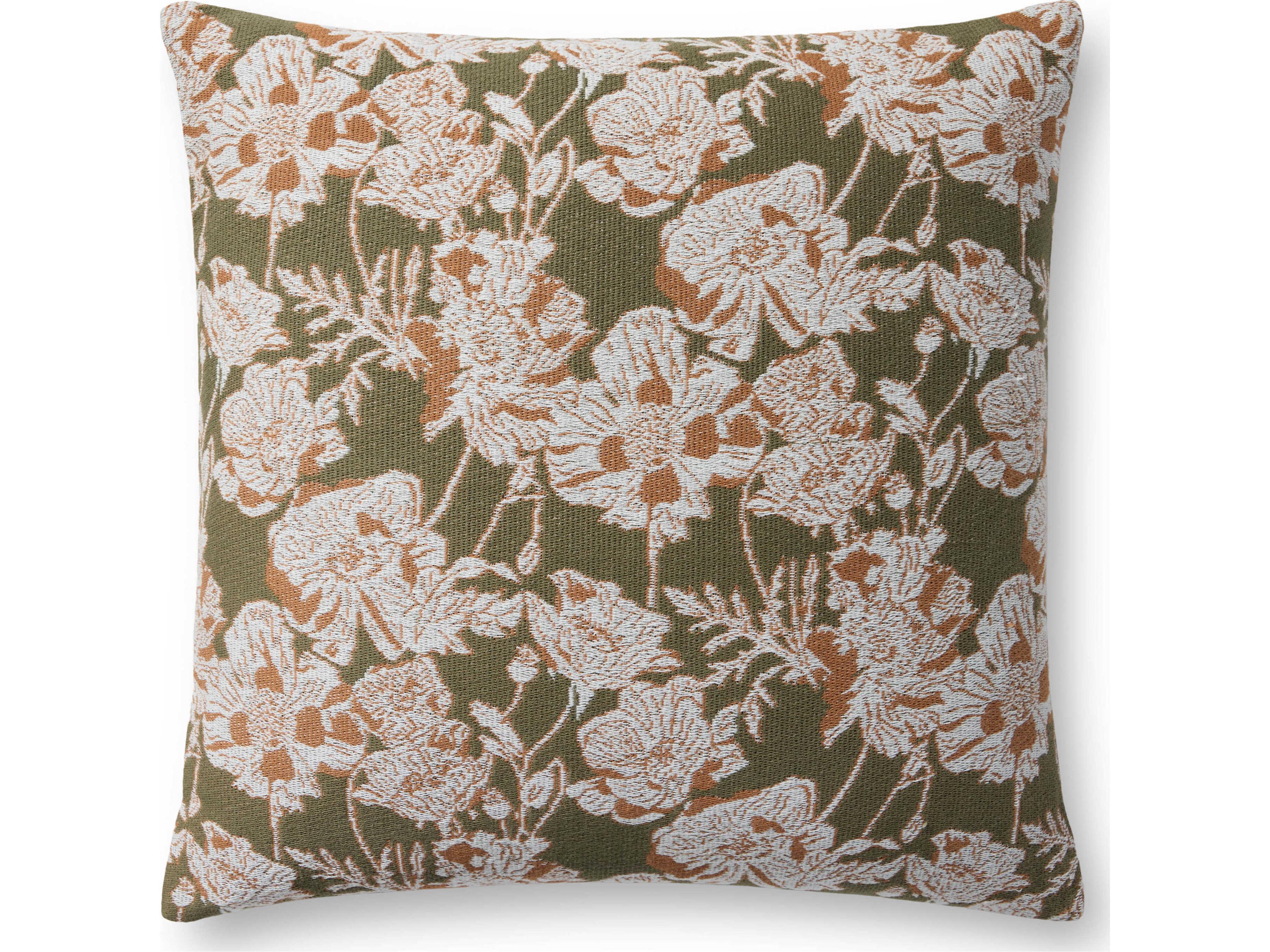 Chris Loves Julia Matilda Olive Orange Pillow