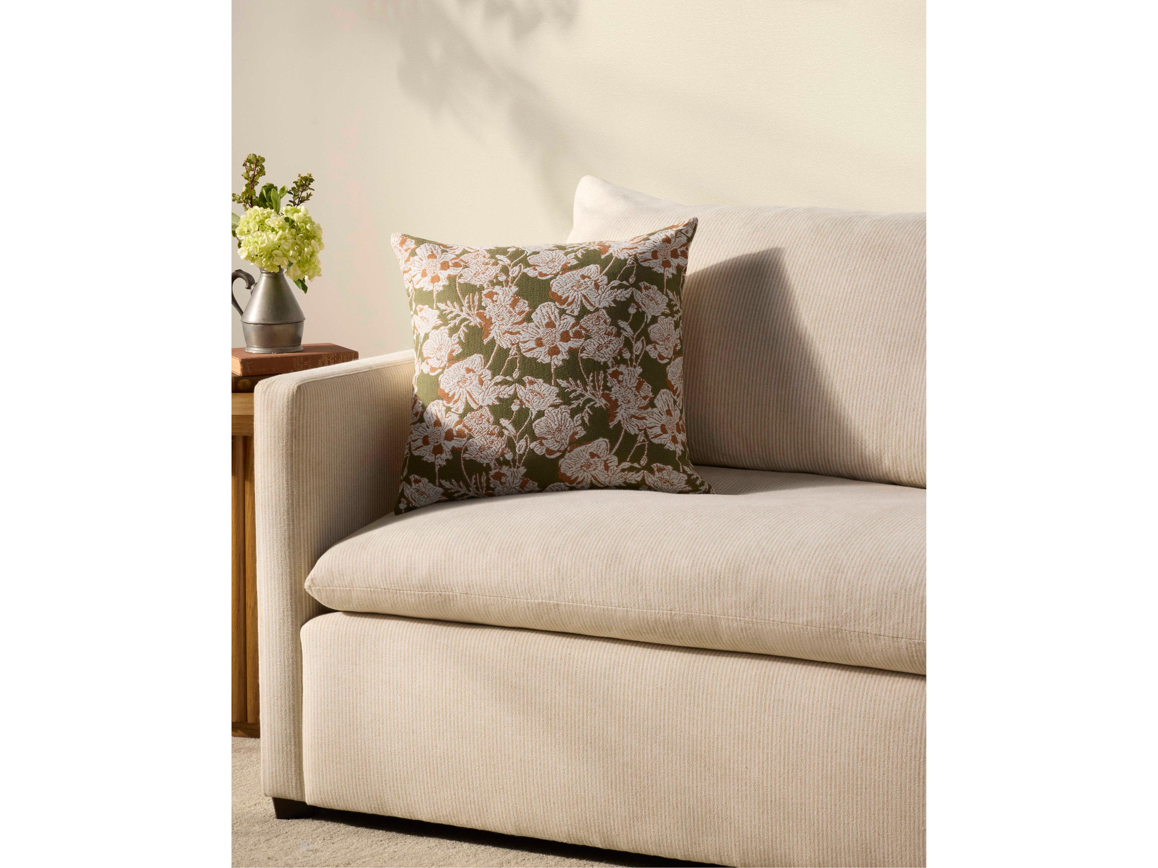 Loloi Rugs Chris Loves Julia Matilda Olive Orange Pillow