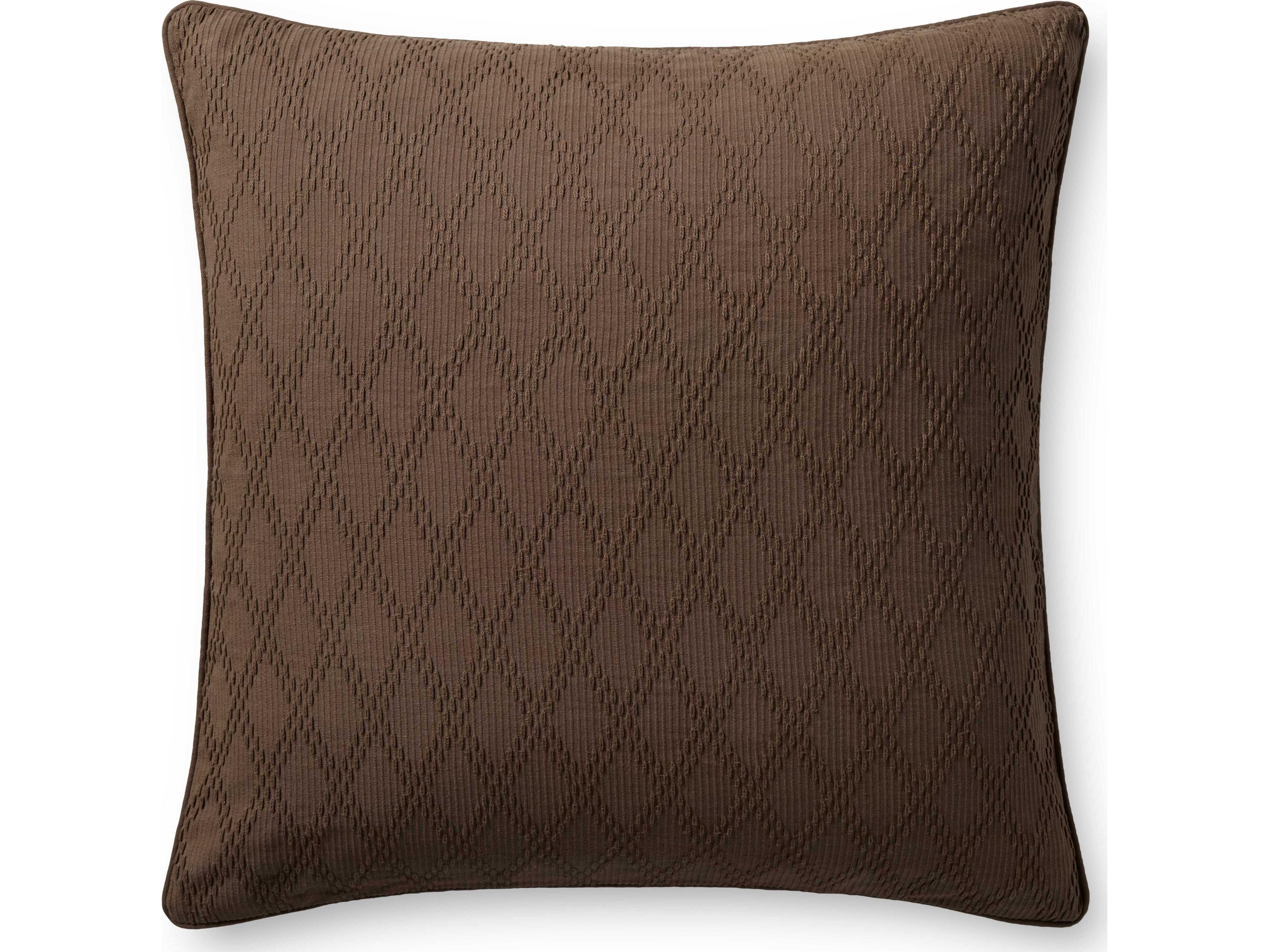 Chris Loves Julia Cary Brown Pillow