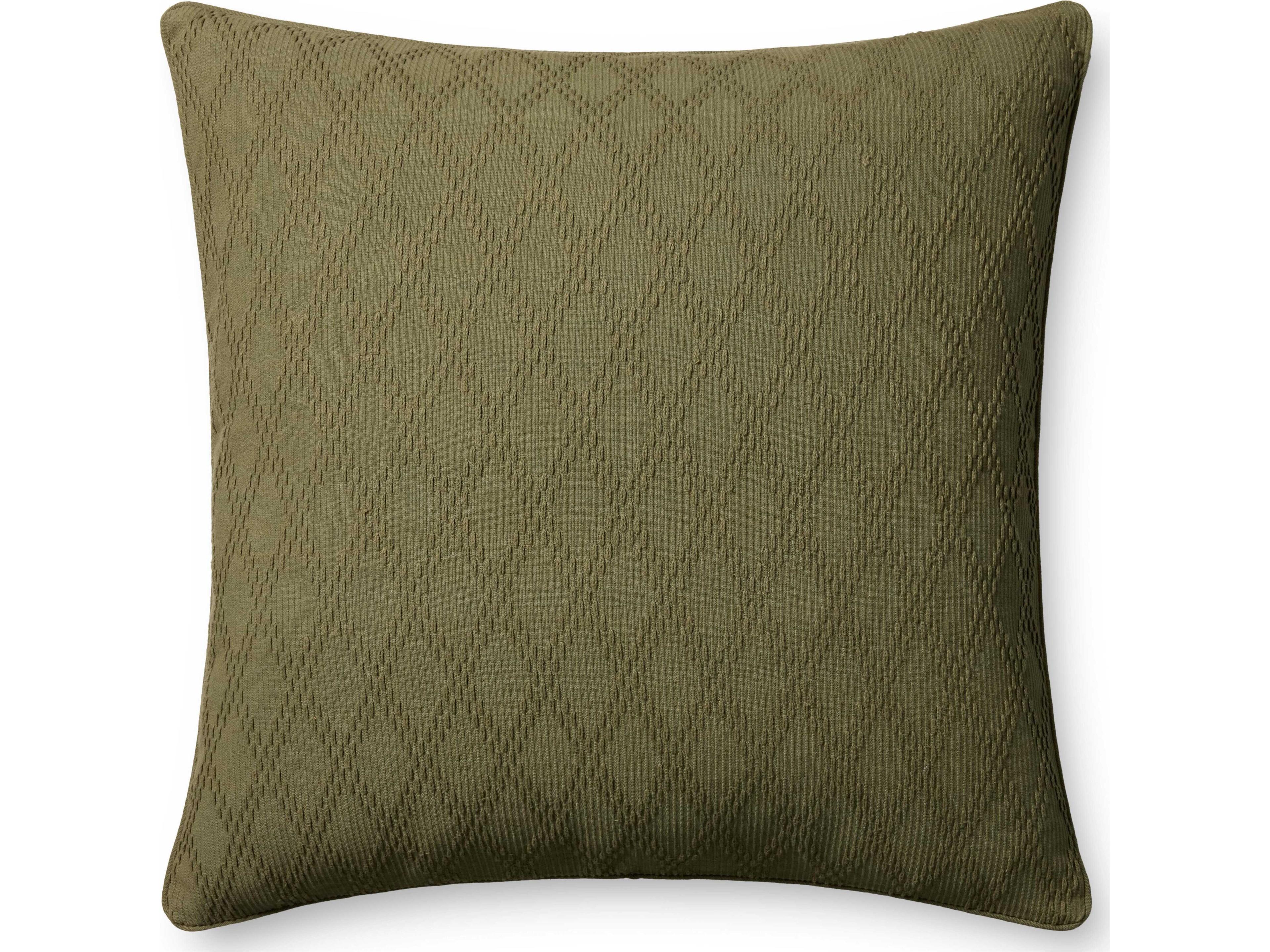 Chris Loves Julia Cary Green Pillow