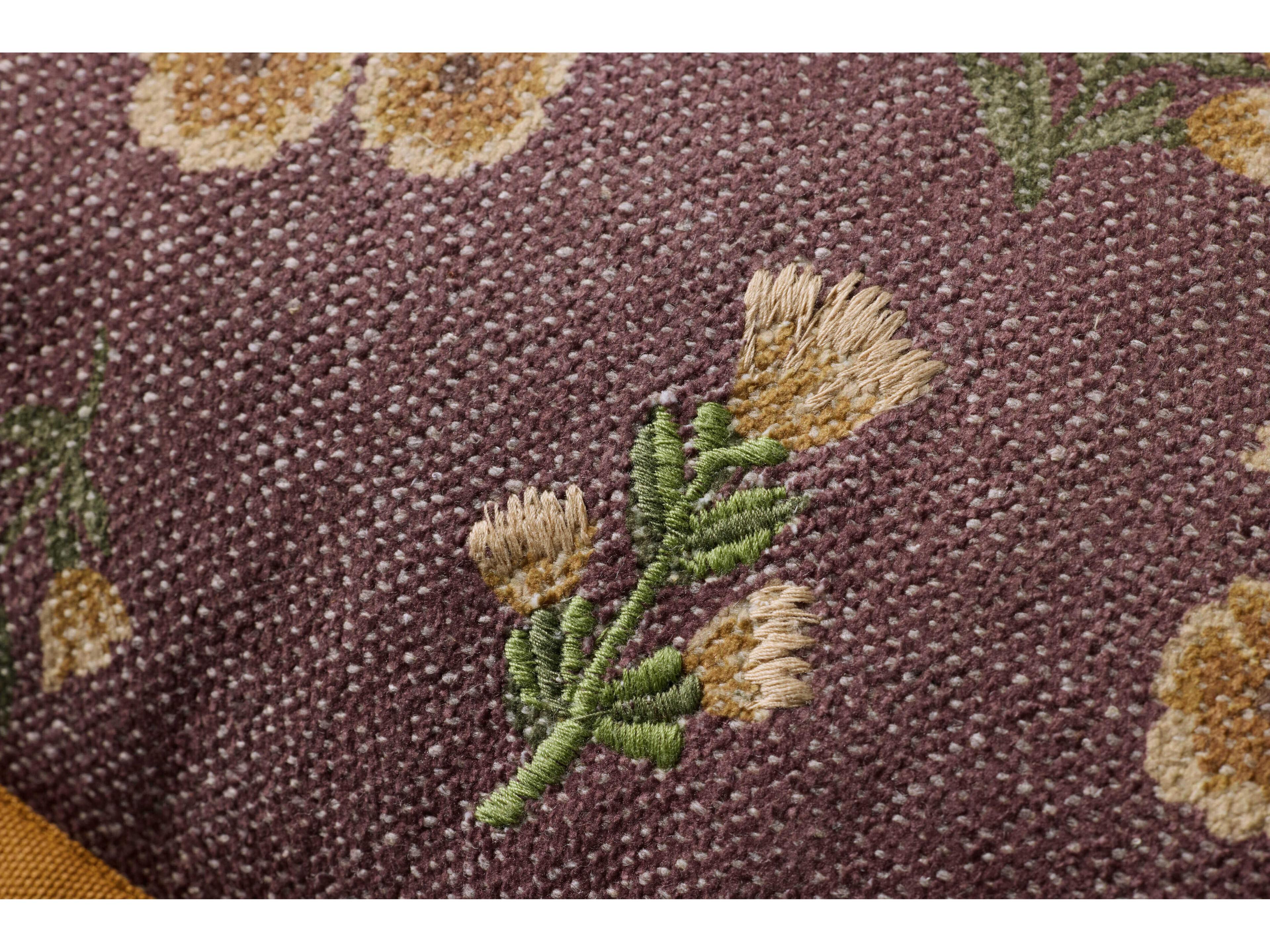 Loloi Rugs Chris Loves Julia Posie Wine Multi Pillow