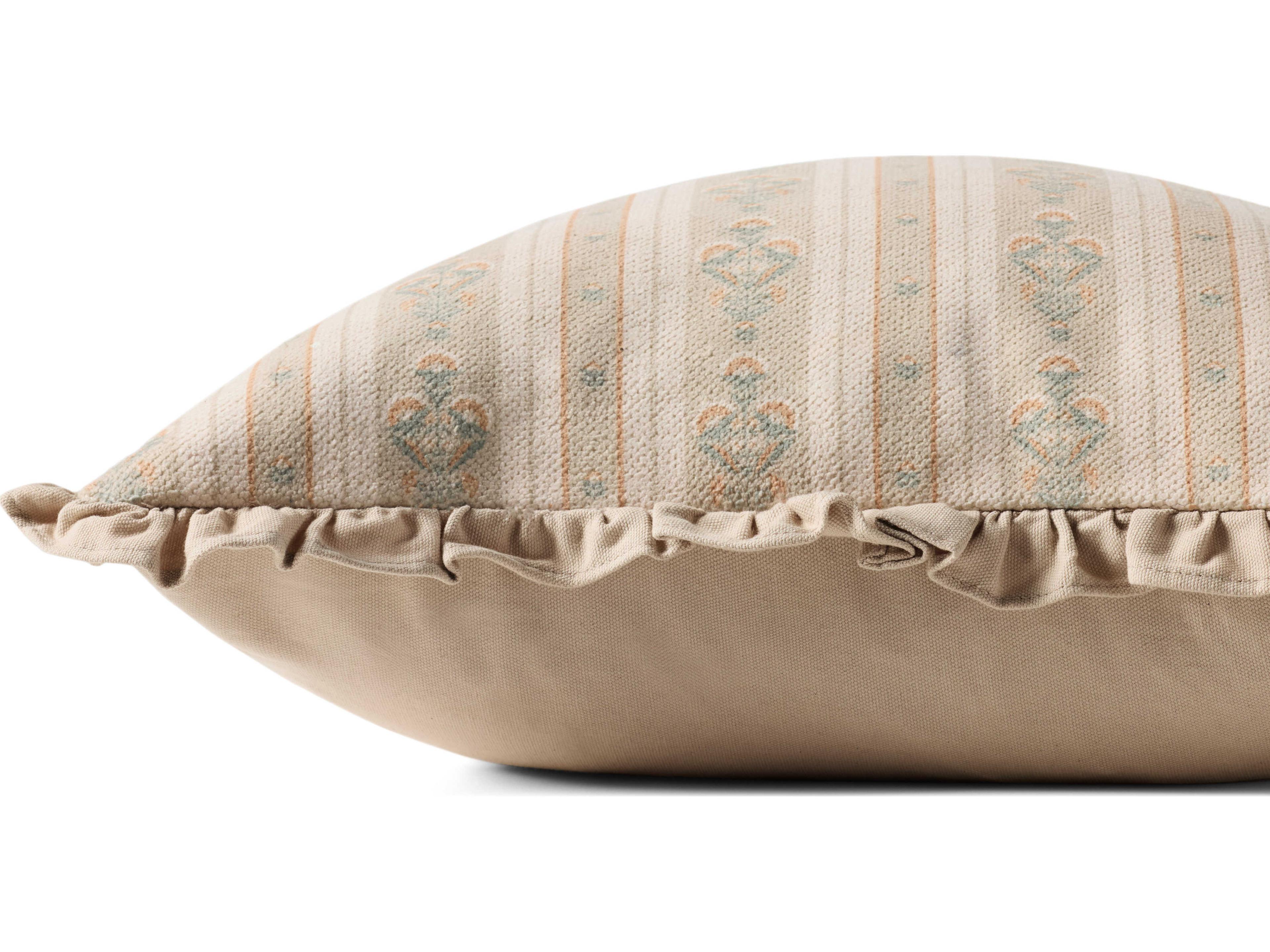 Loloi Rugs Chris Loves Julia Liesel Ivory Multi Pillow