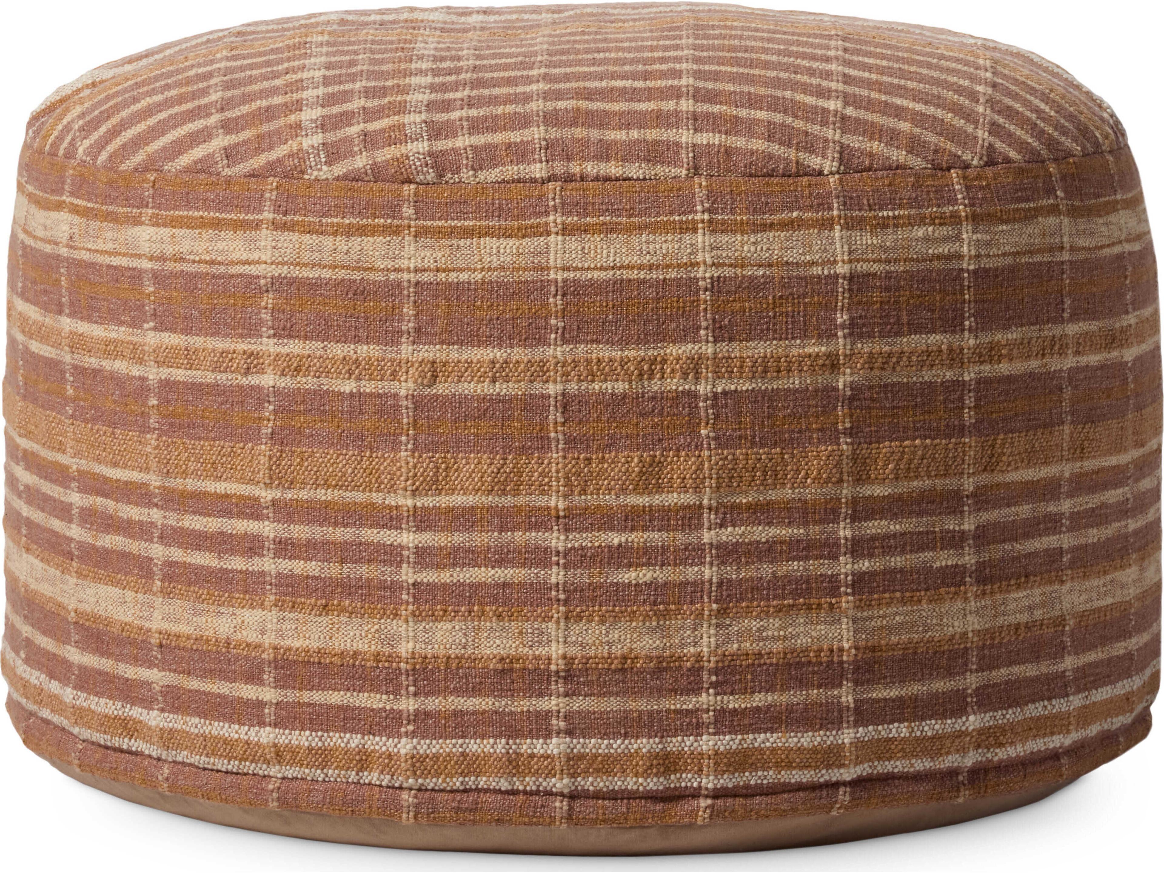 Wallace Clay Brown Upholstered Ottoman