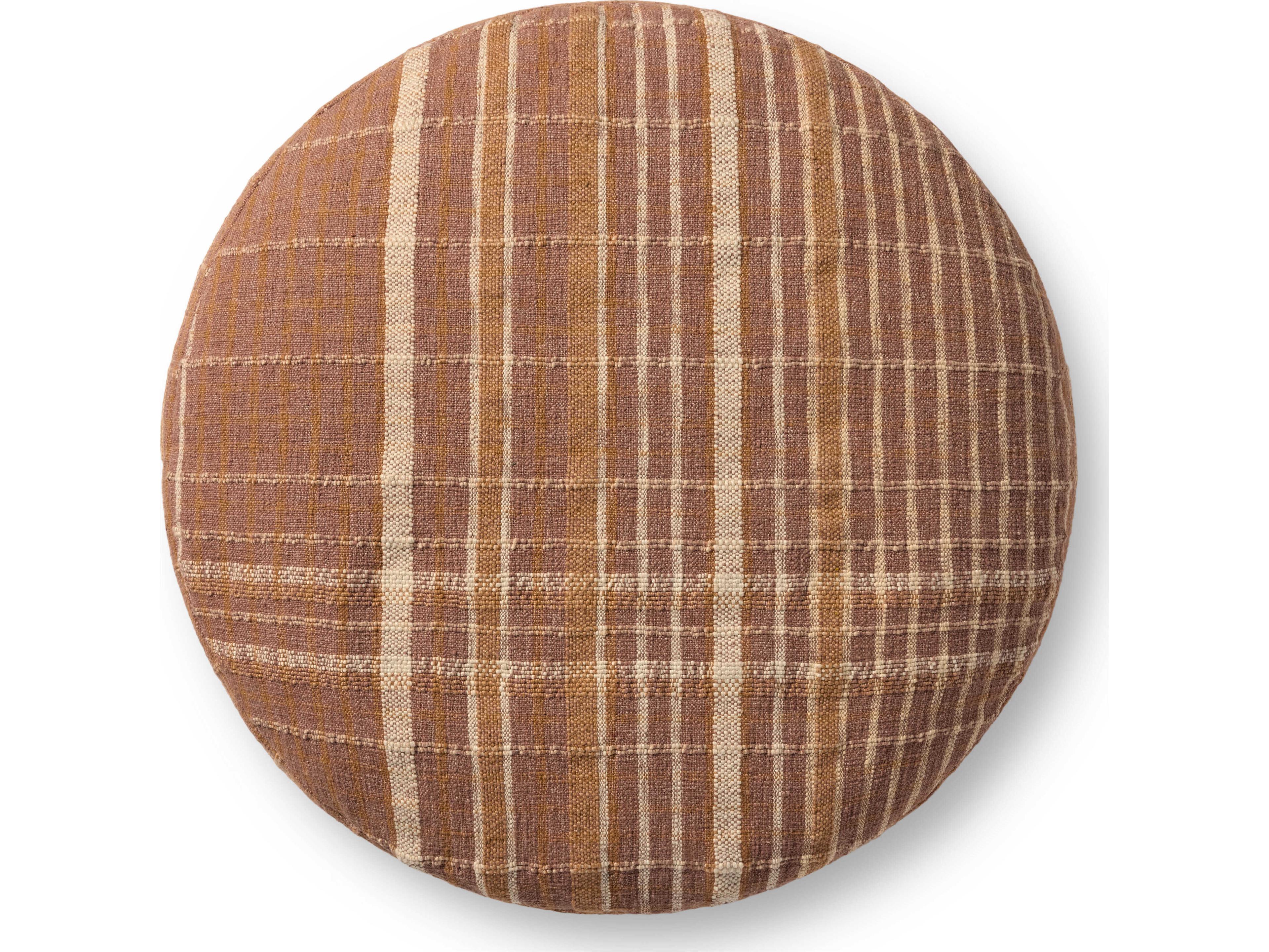 Loloi Rugs Wallace Clay Brown Upholstered Ottoman