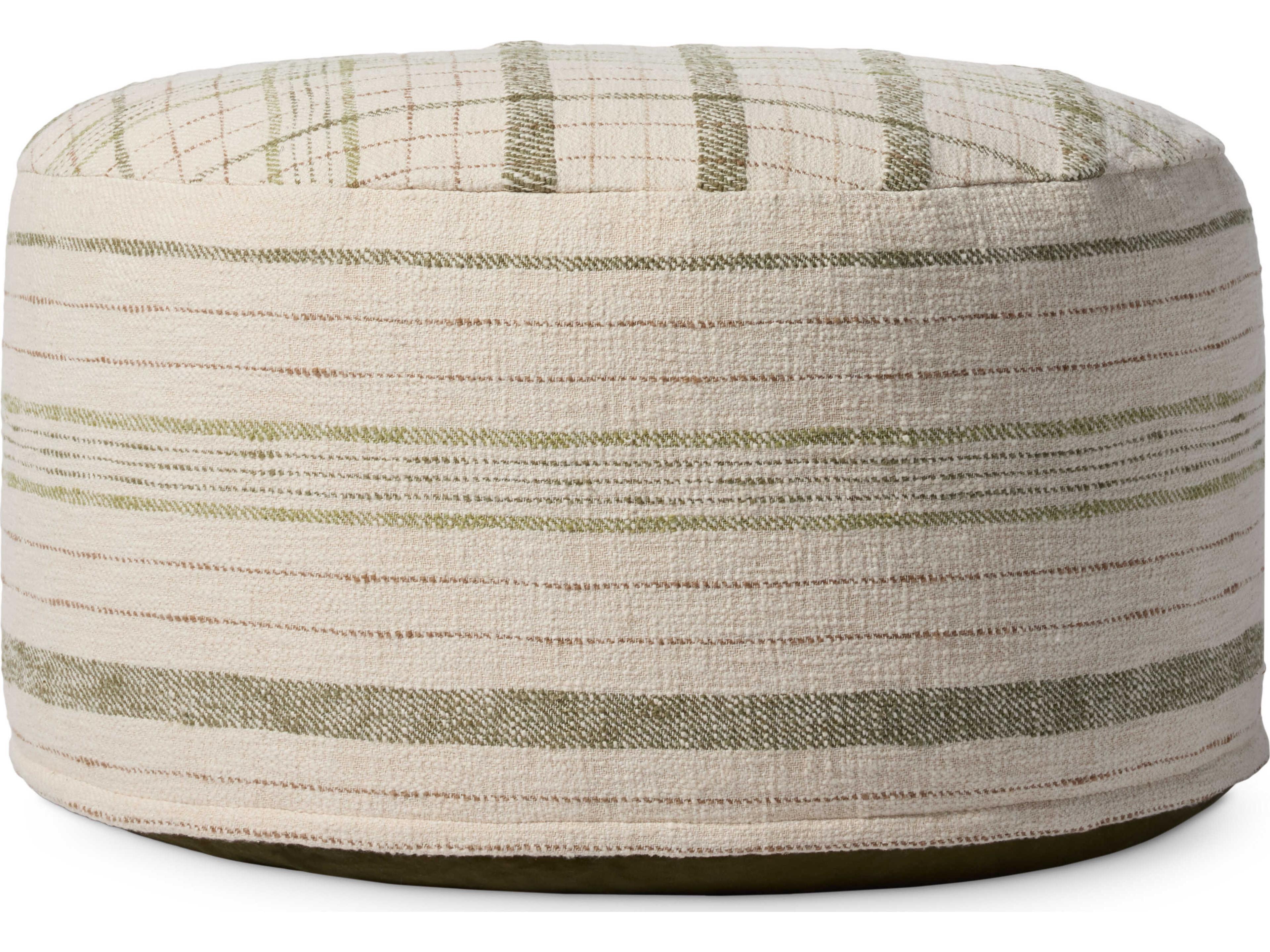 Wallace Cream Upholstered Ottoman