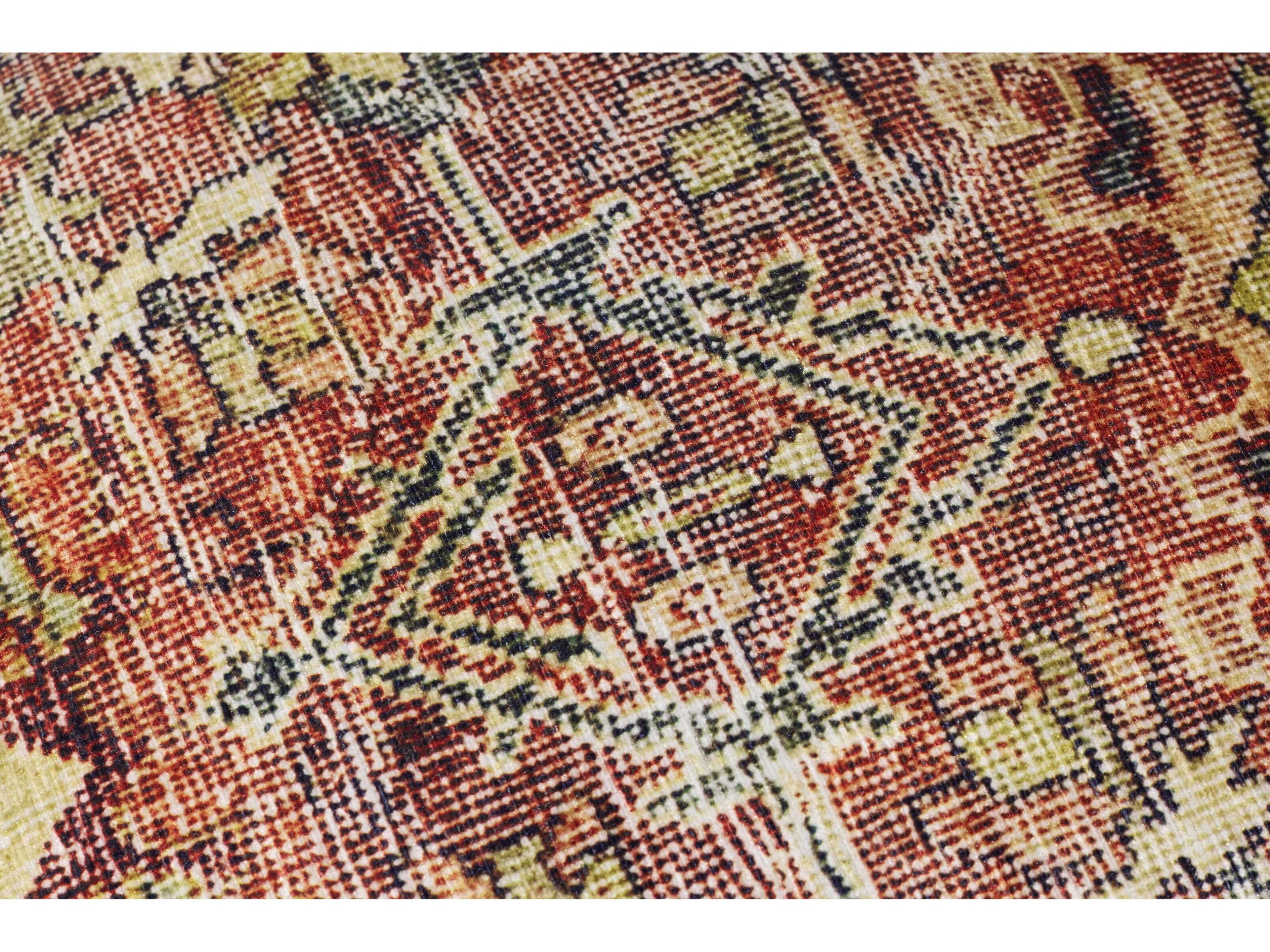 Loloi Rugs Spice Red Upholstered Ottoman