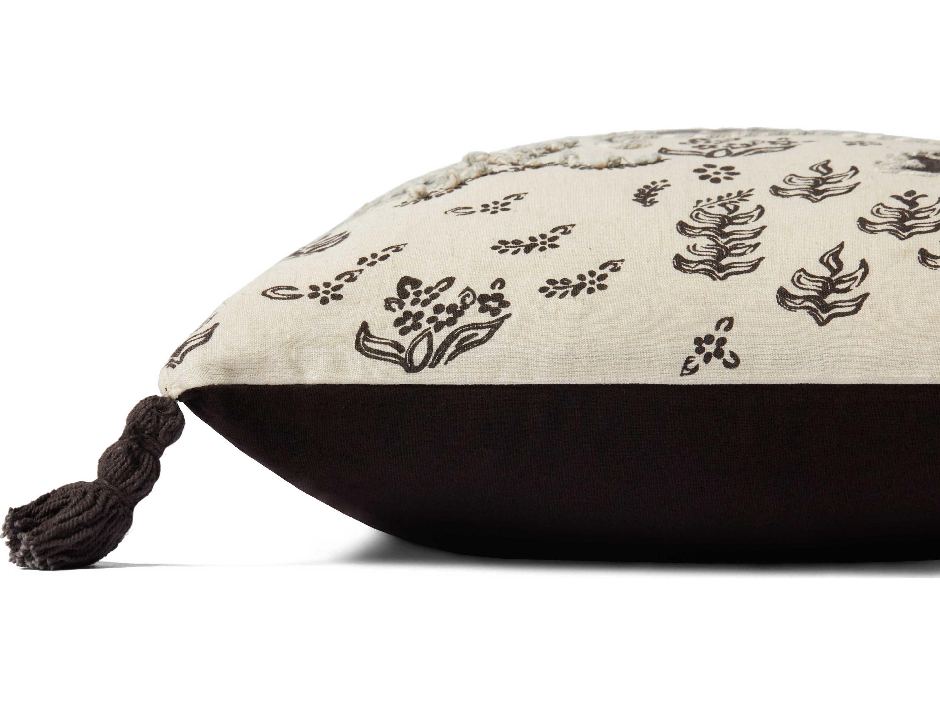 Loloi Rugs Ivory / Black Pillow