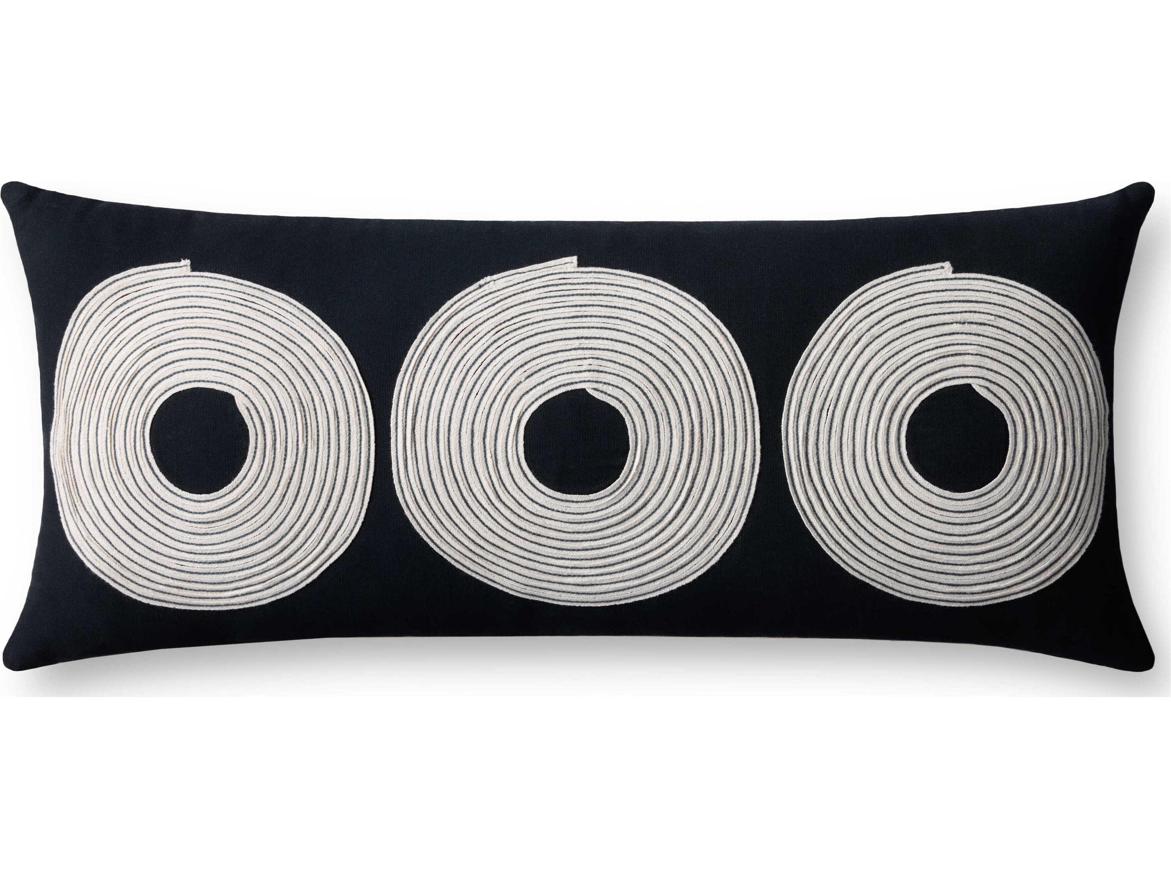 Black Natural 27" x 12" Pillow