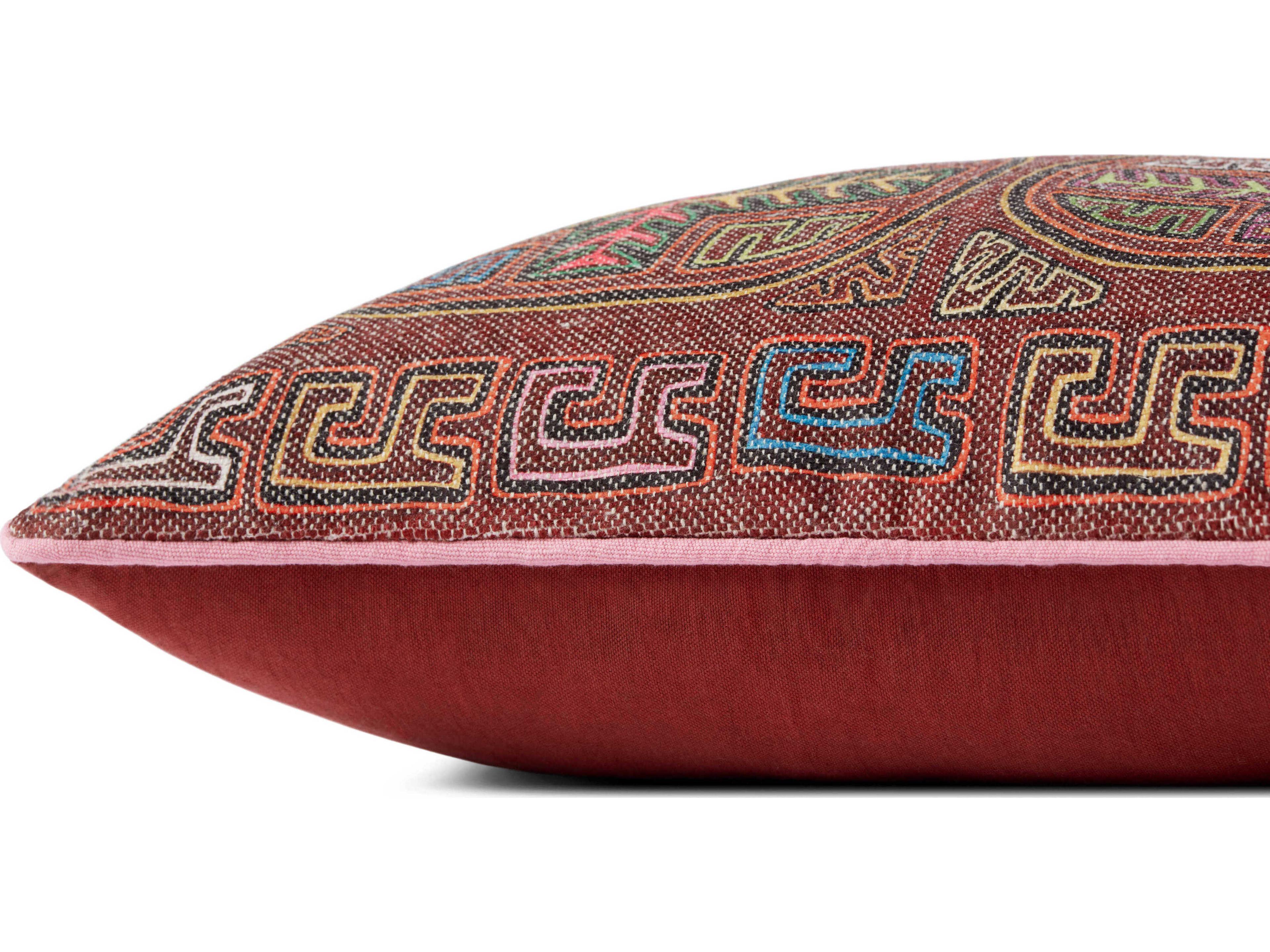 Loloi Rugs Berry / Multi 22" x 22" Pillow