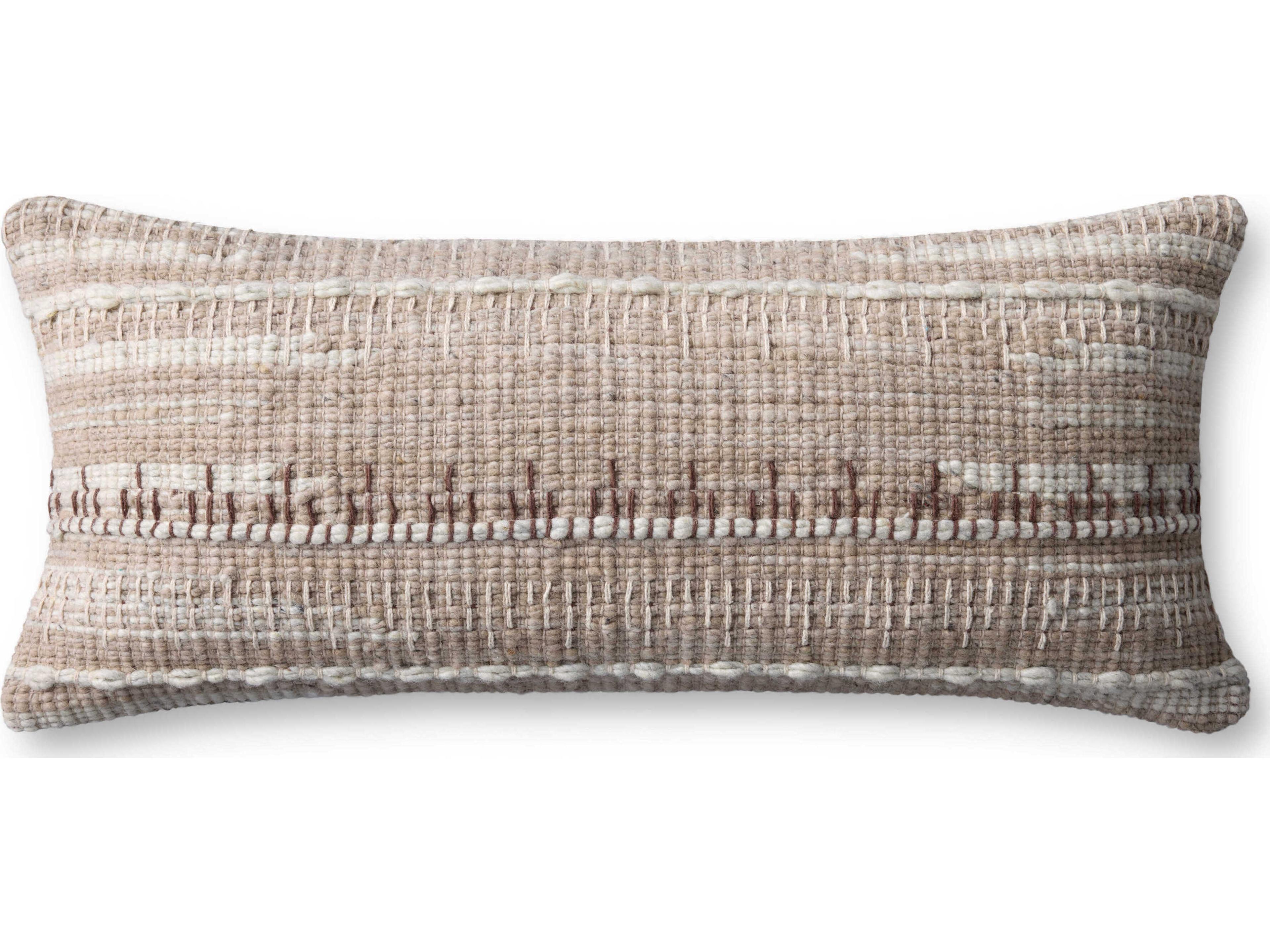 Ivory Beige 27" x 12" Pillow