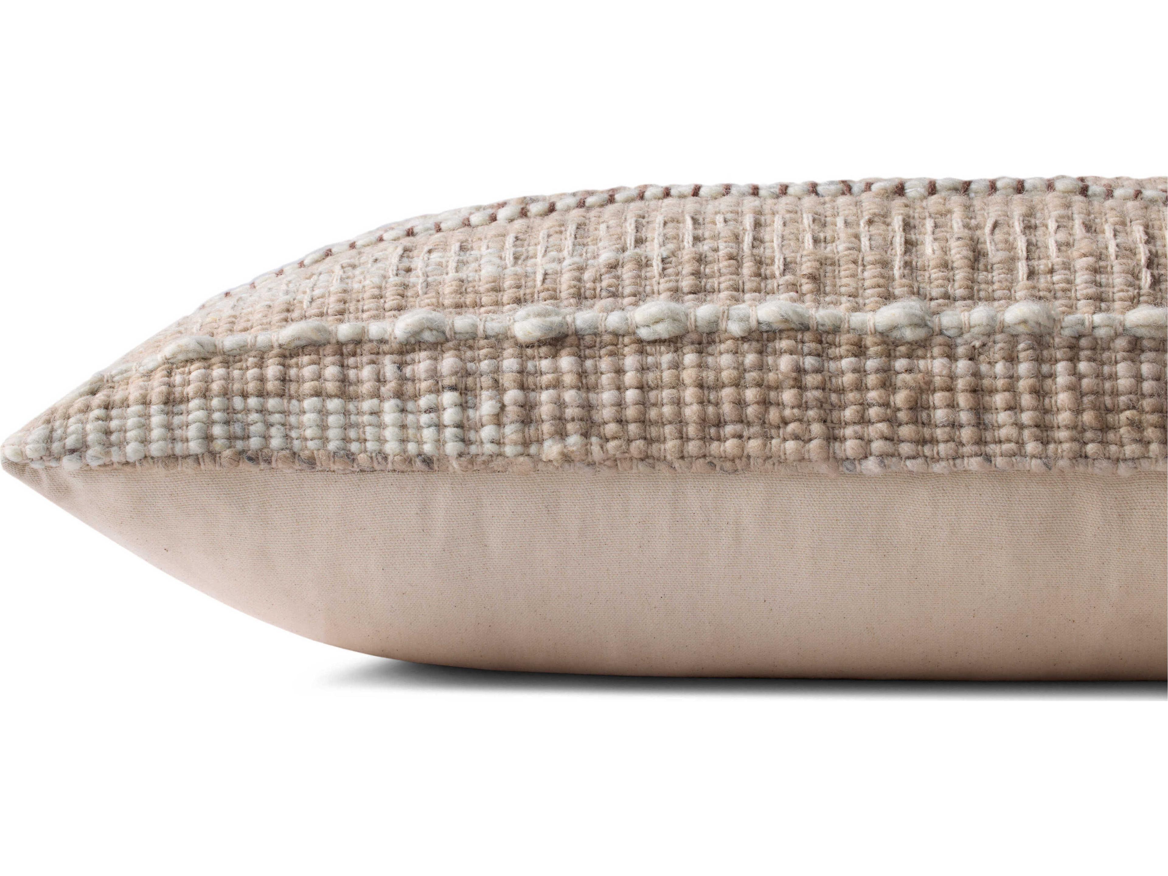 Loloi Rugs Ivory Beige 27" x 12" Pillow