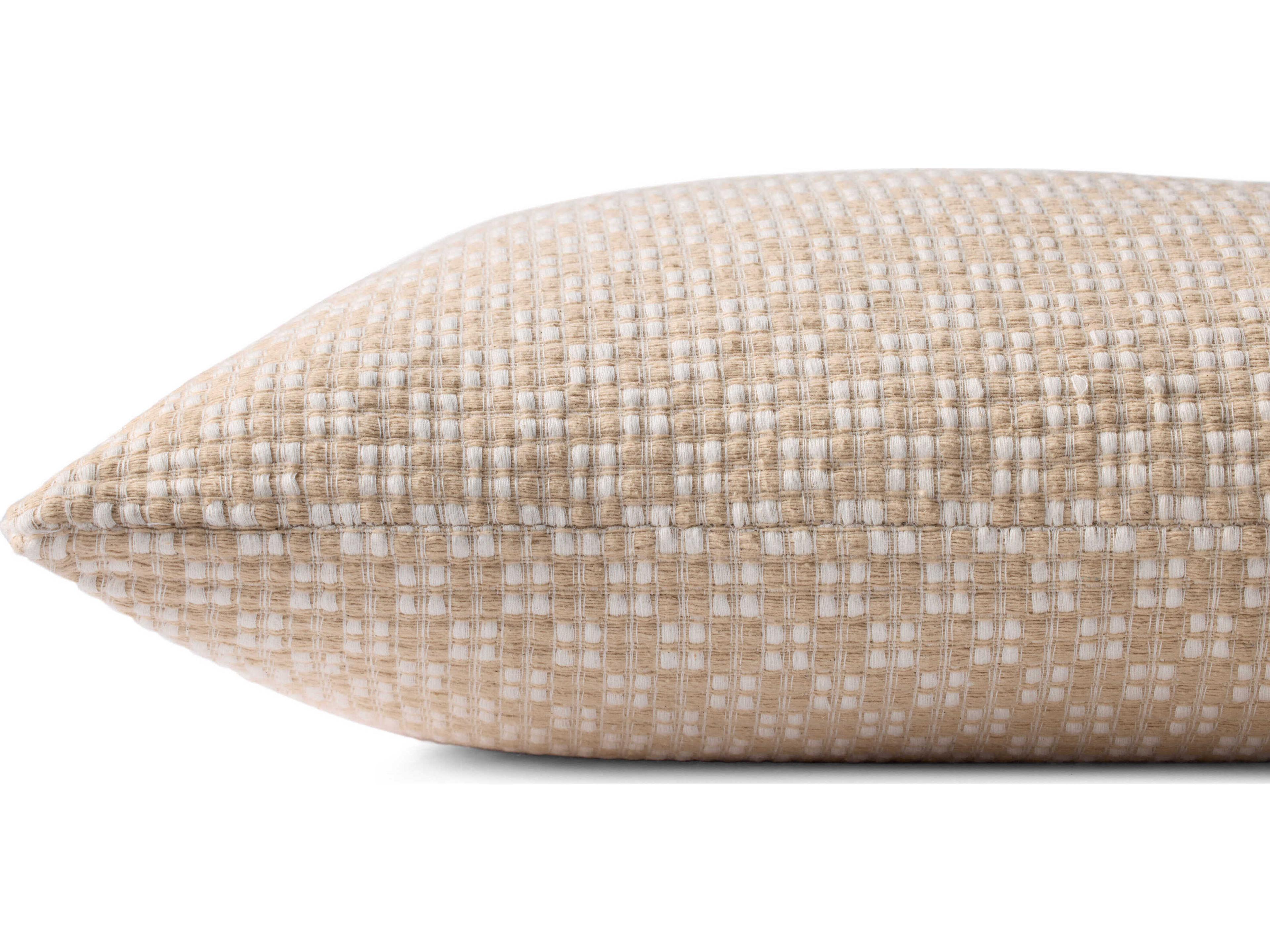 Loloi Rugs Ivory Wheat 18" x 18" Pillow