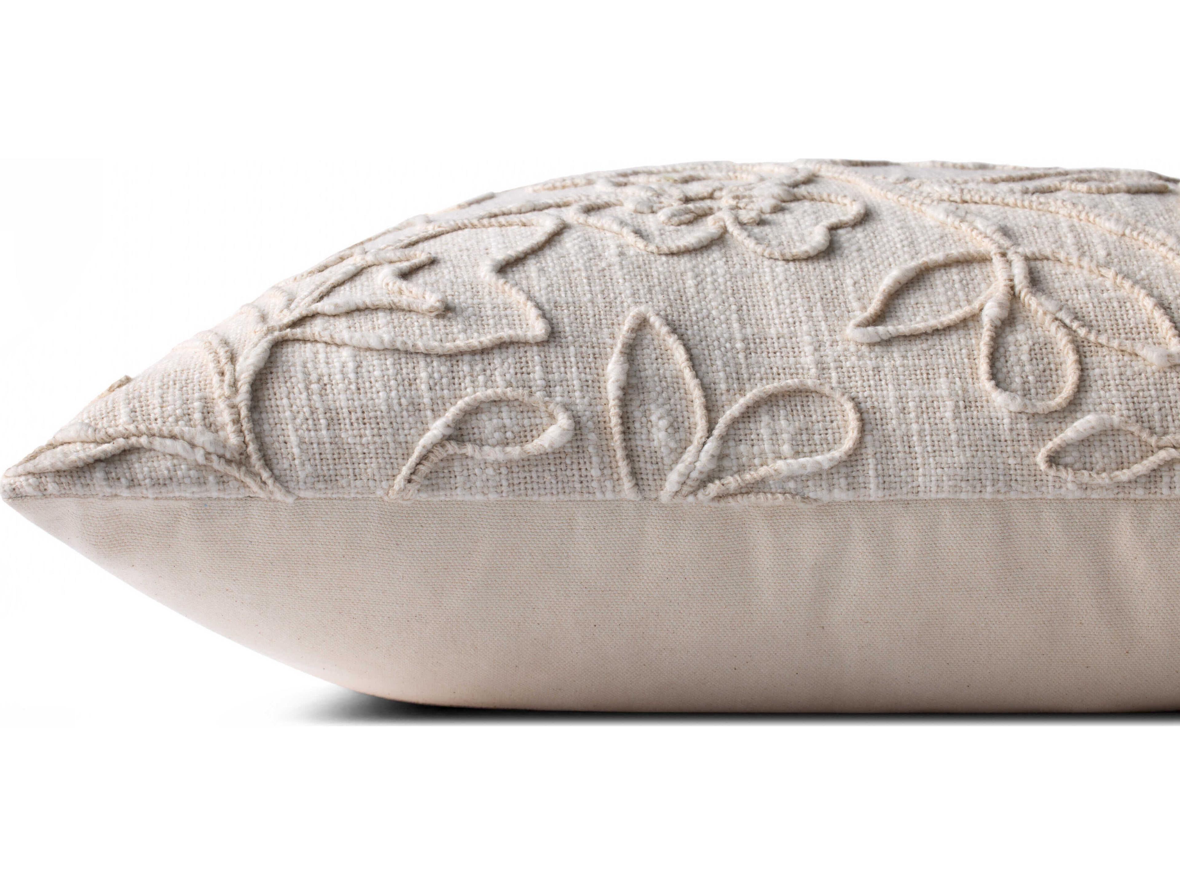 Loloi Rugs Natural 18" x 18" Pillow