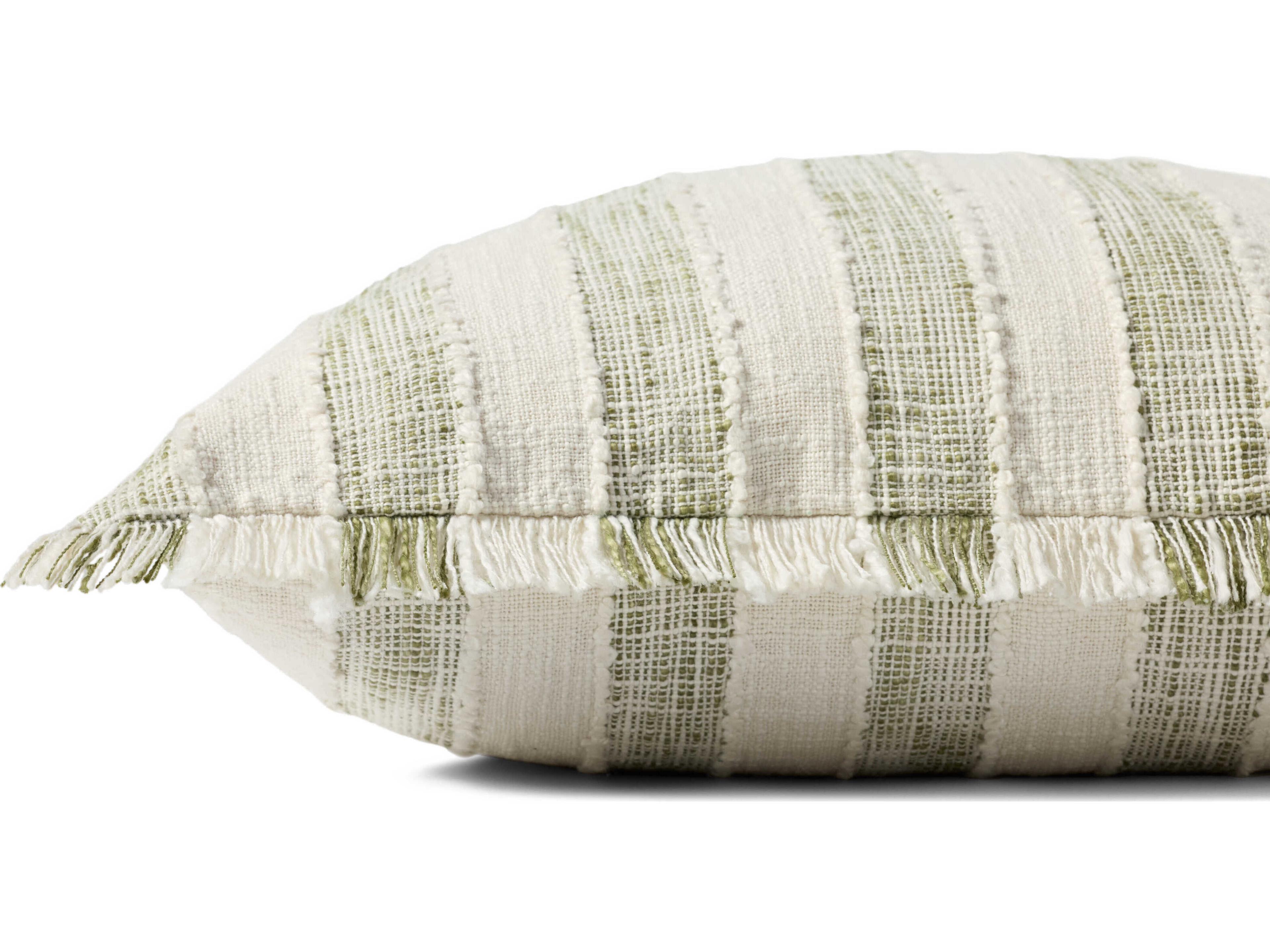 Loloi Rugs Green Ivory 22" x 22" Pillow