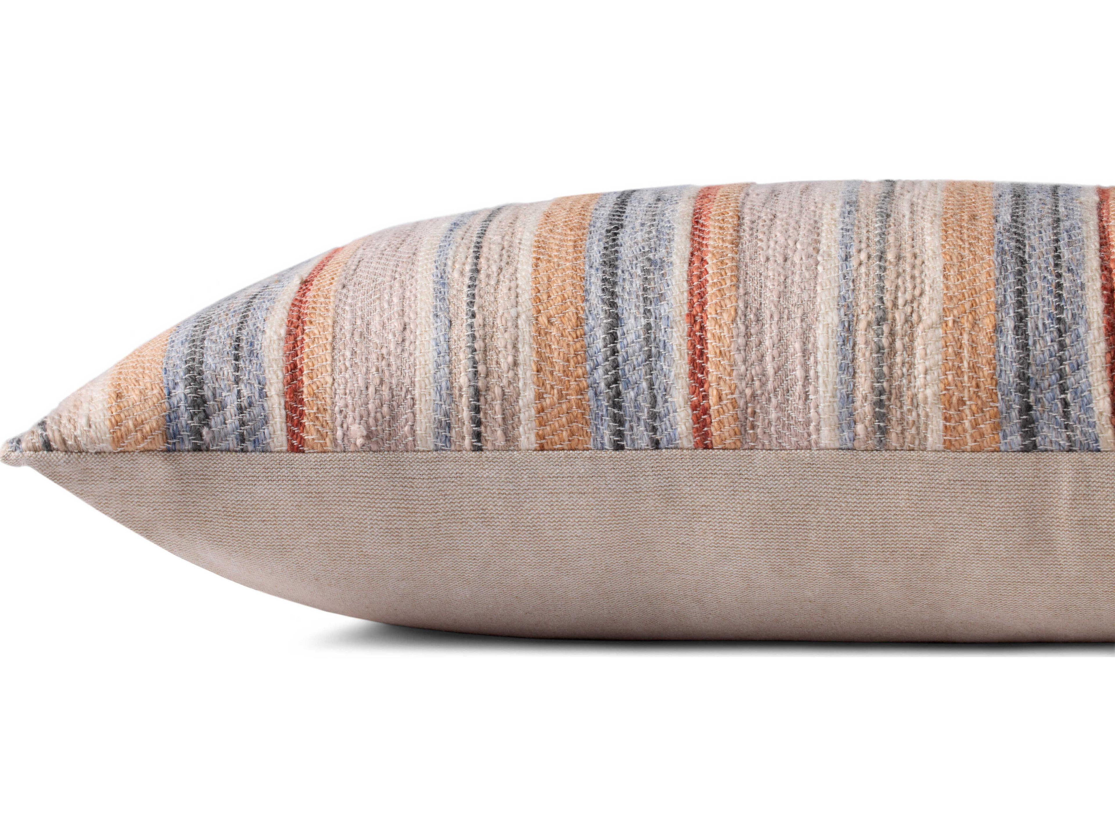 Loloi Rugs Rust Multicolored 27" x 12" Pillow