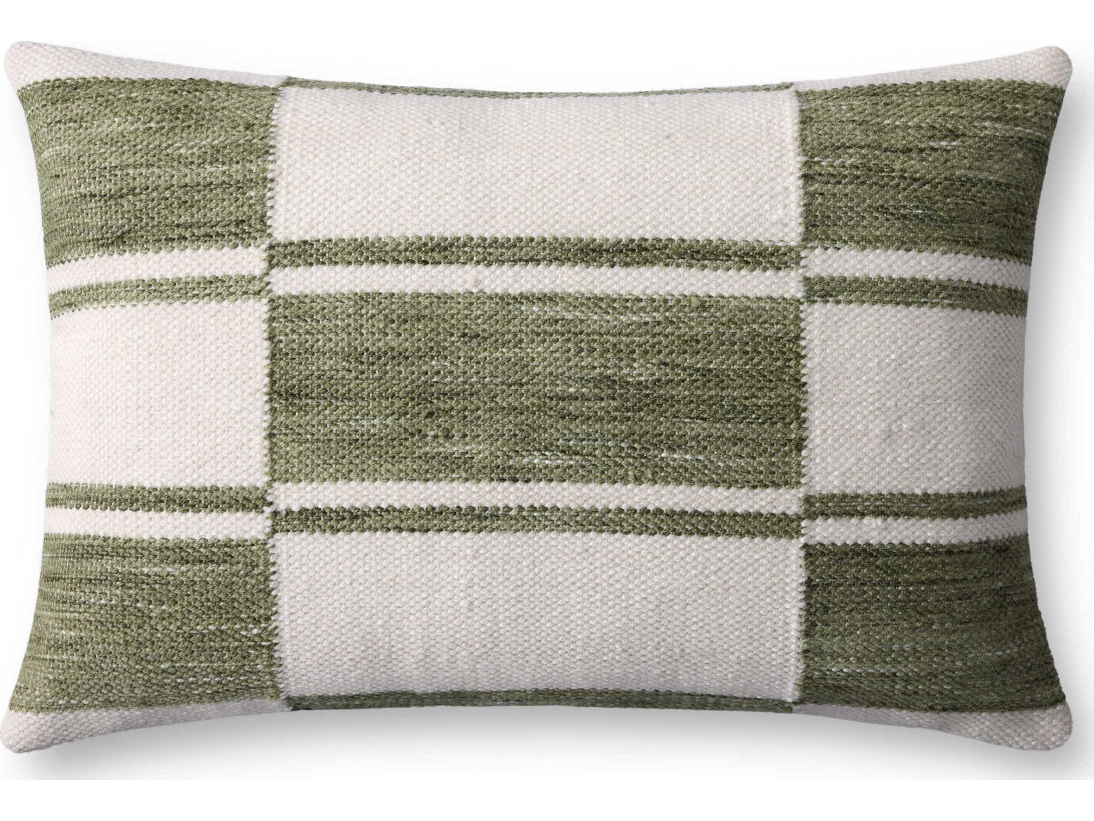 Ivory Green 26" x 16" Pillow