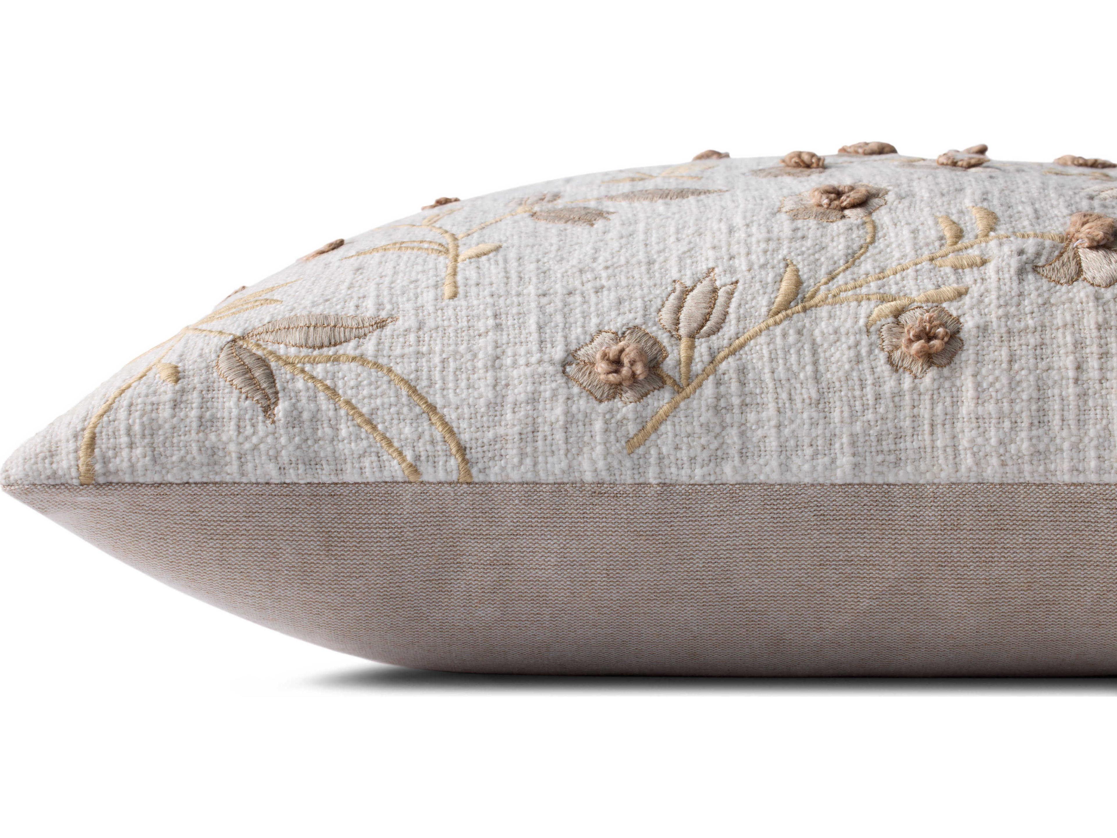 Loloi Rugs Natural 18" x 18" Pillow