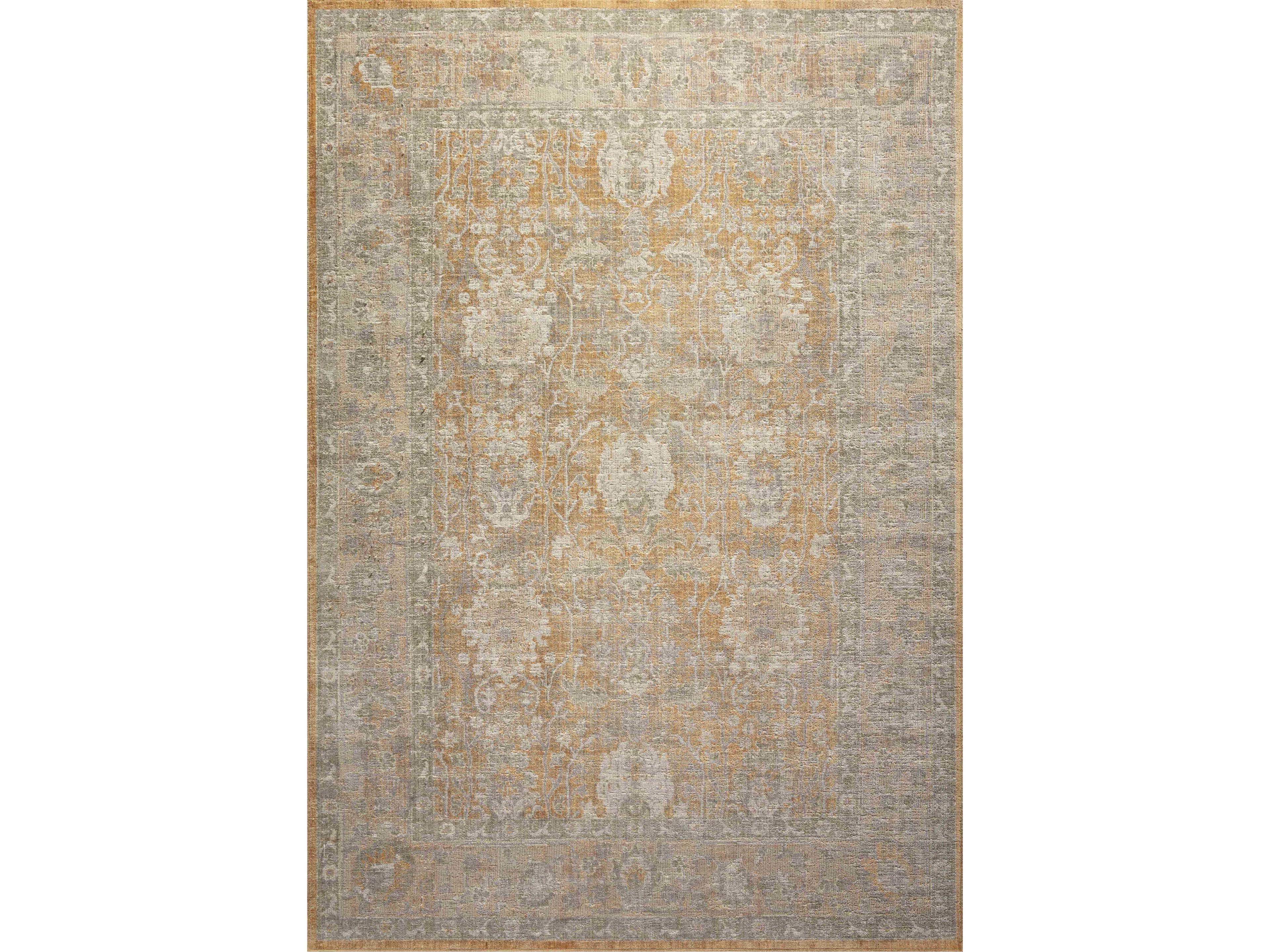 Rosemarie Area Rug in Gold and Sand Traditional