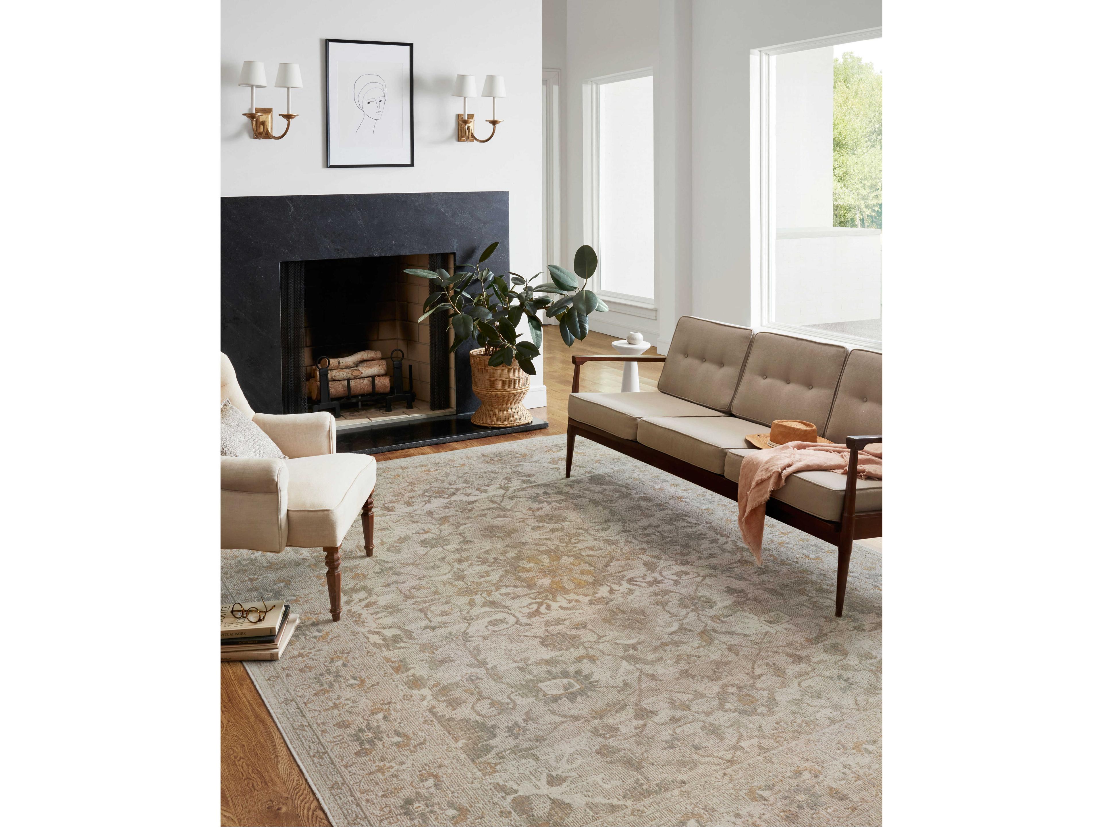 Loloi Rugs Chris Loves Julia Rosemarie Bordered Runner Area Rug