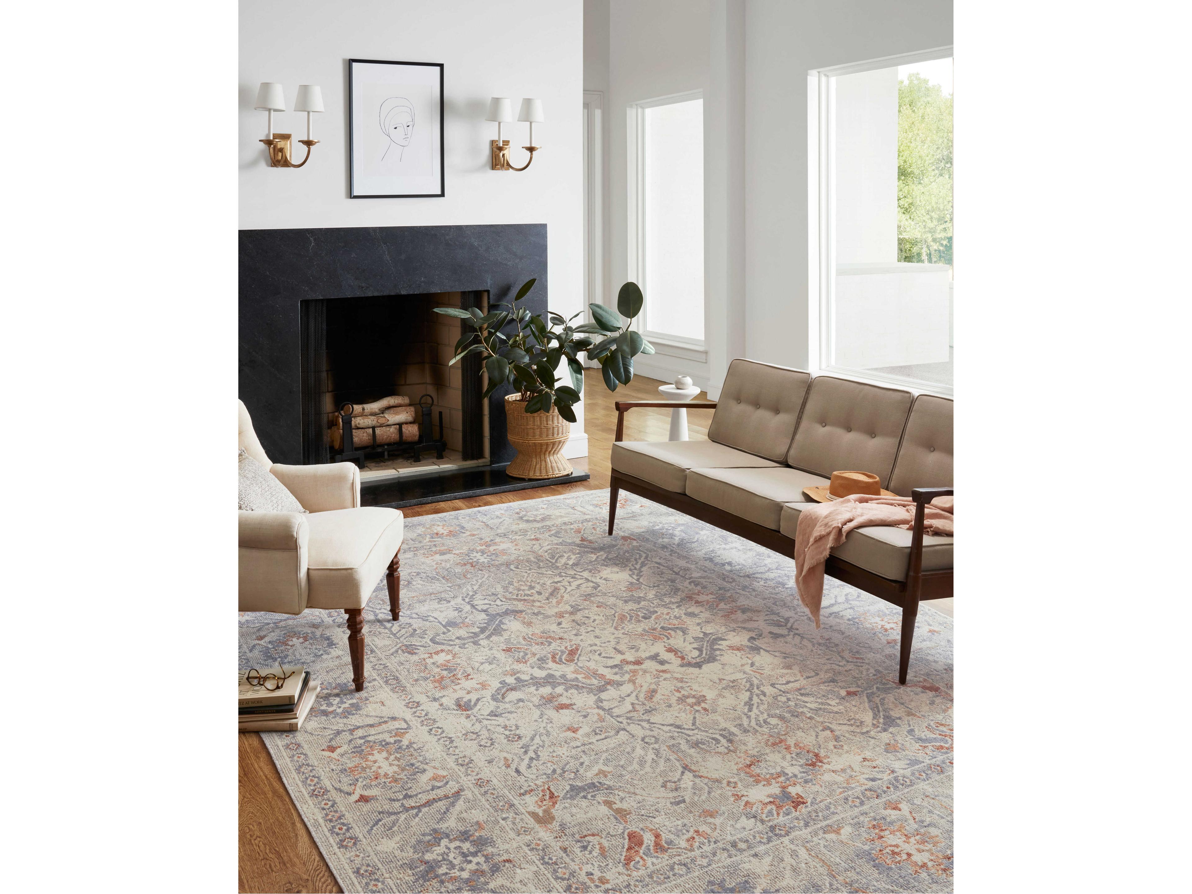 Loloi Rugs Chris Loves Julia Rosemarie Floral Runner Area Rug
