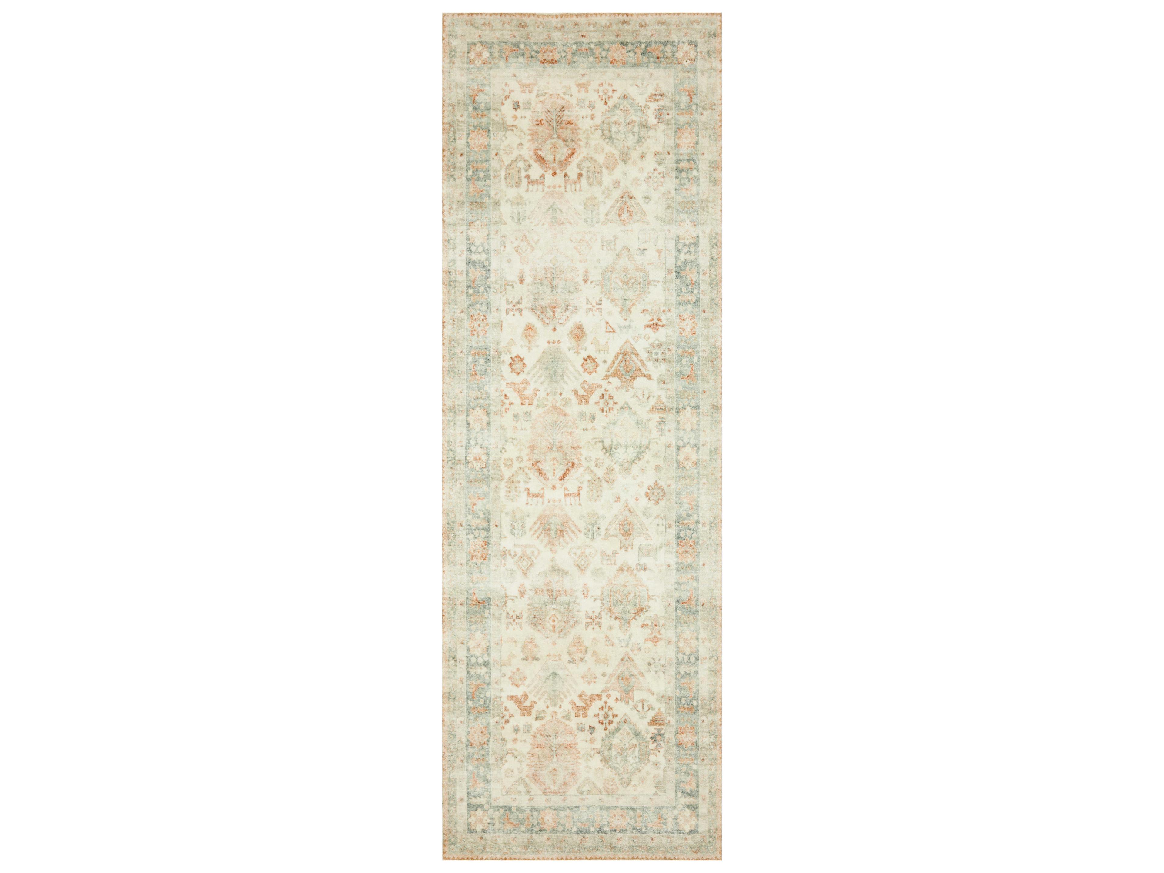 Loloi Rugs Rosette Bordered Runner Area Rug