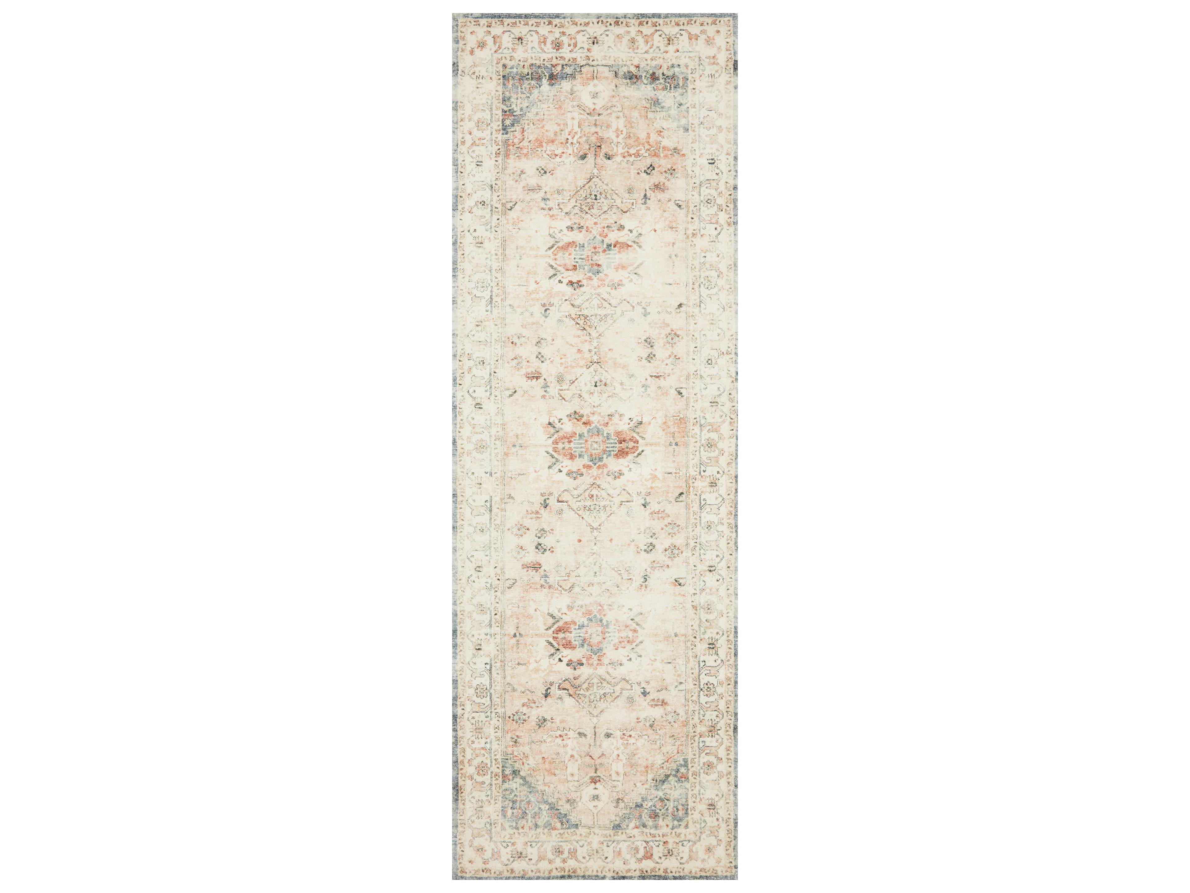 Loloi Rugs Rosette Bordered Runner Area Rug