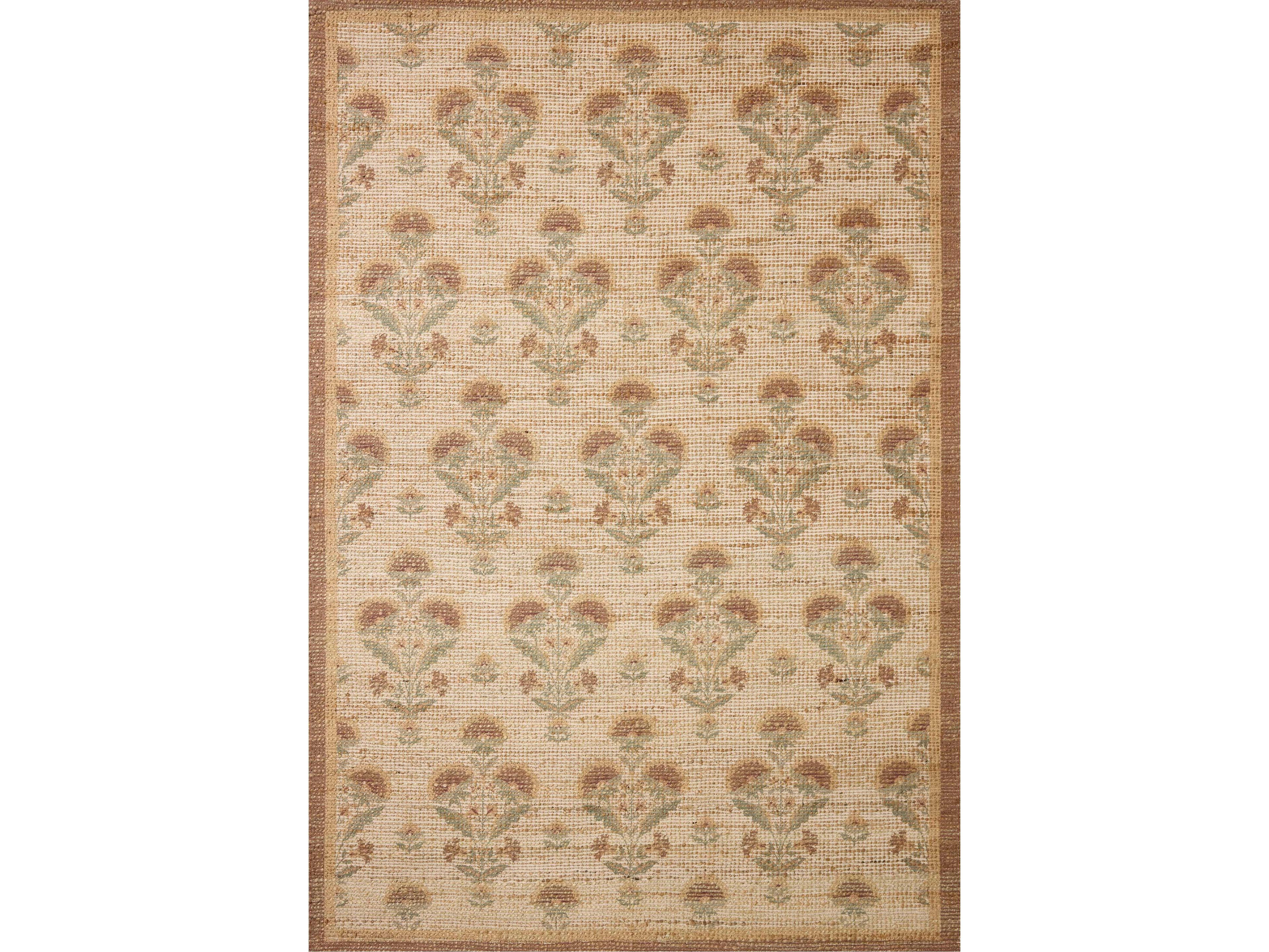 Rue Hand Woven Area Rug Floral Cottage Style