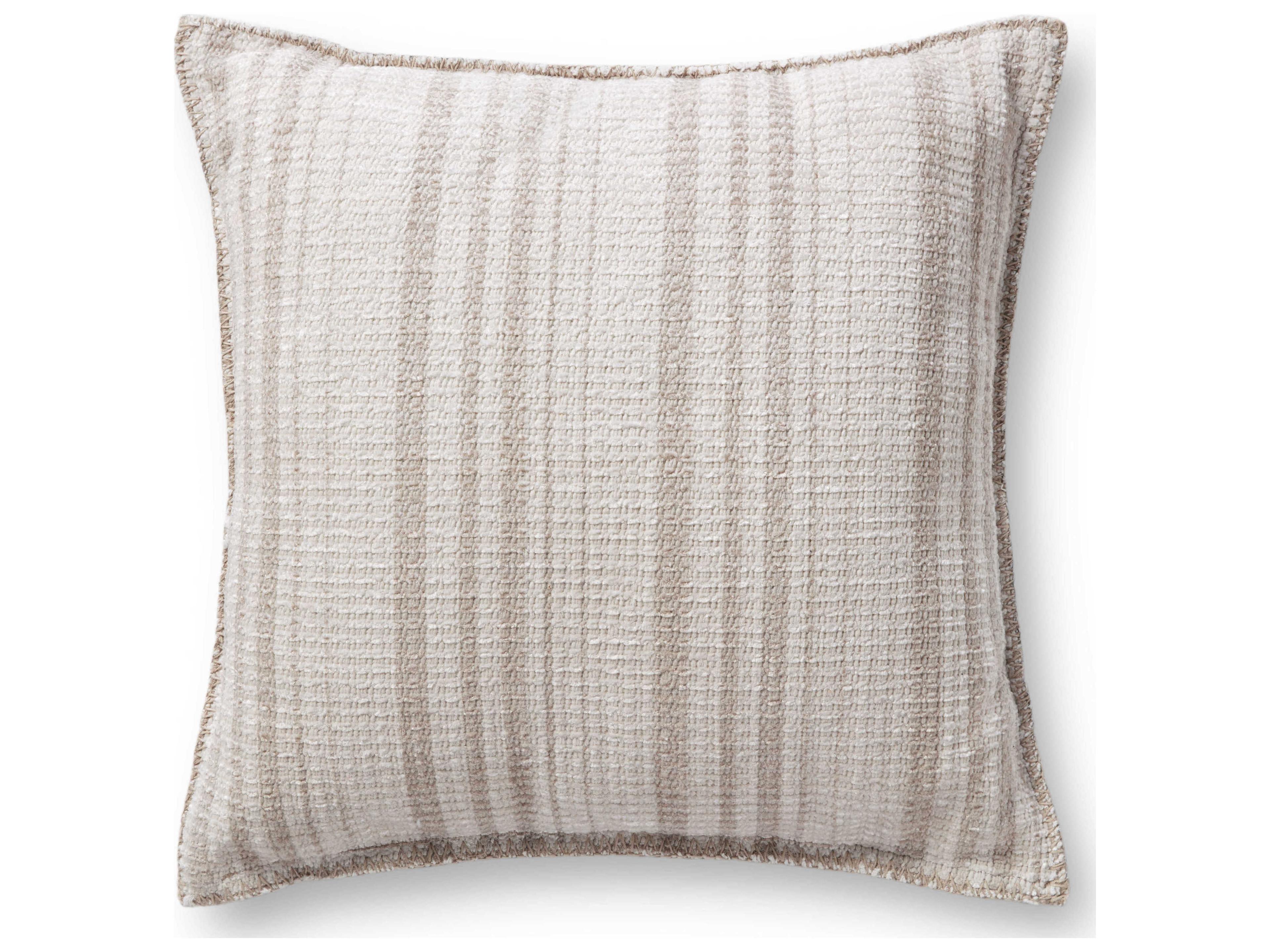 Ivory / Beige 22" x 22" Chris Loves Julia Pillow