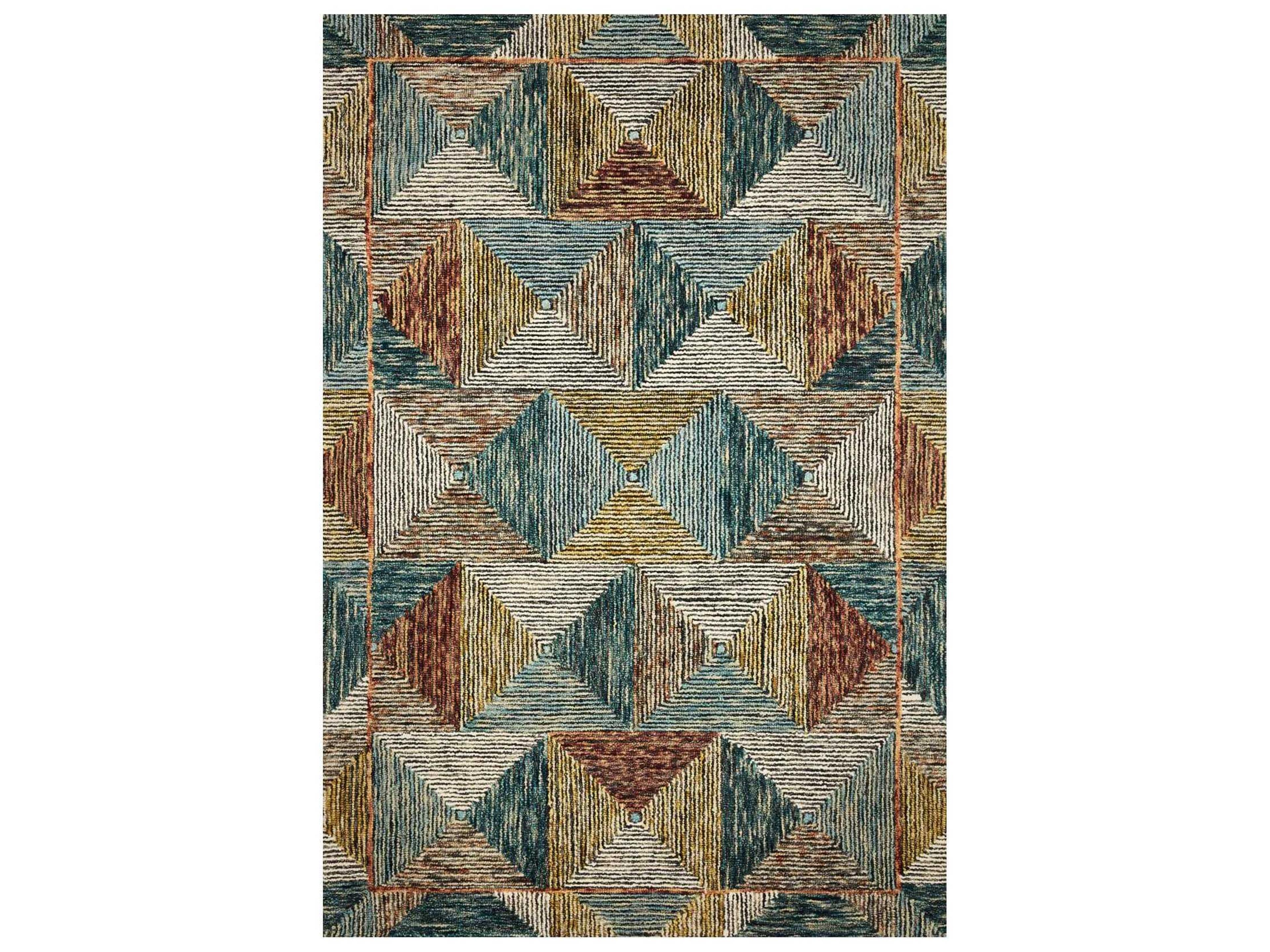 Spectrum Bordered Runner Area Rug