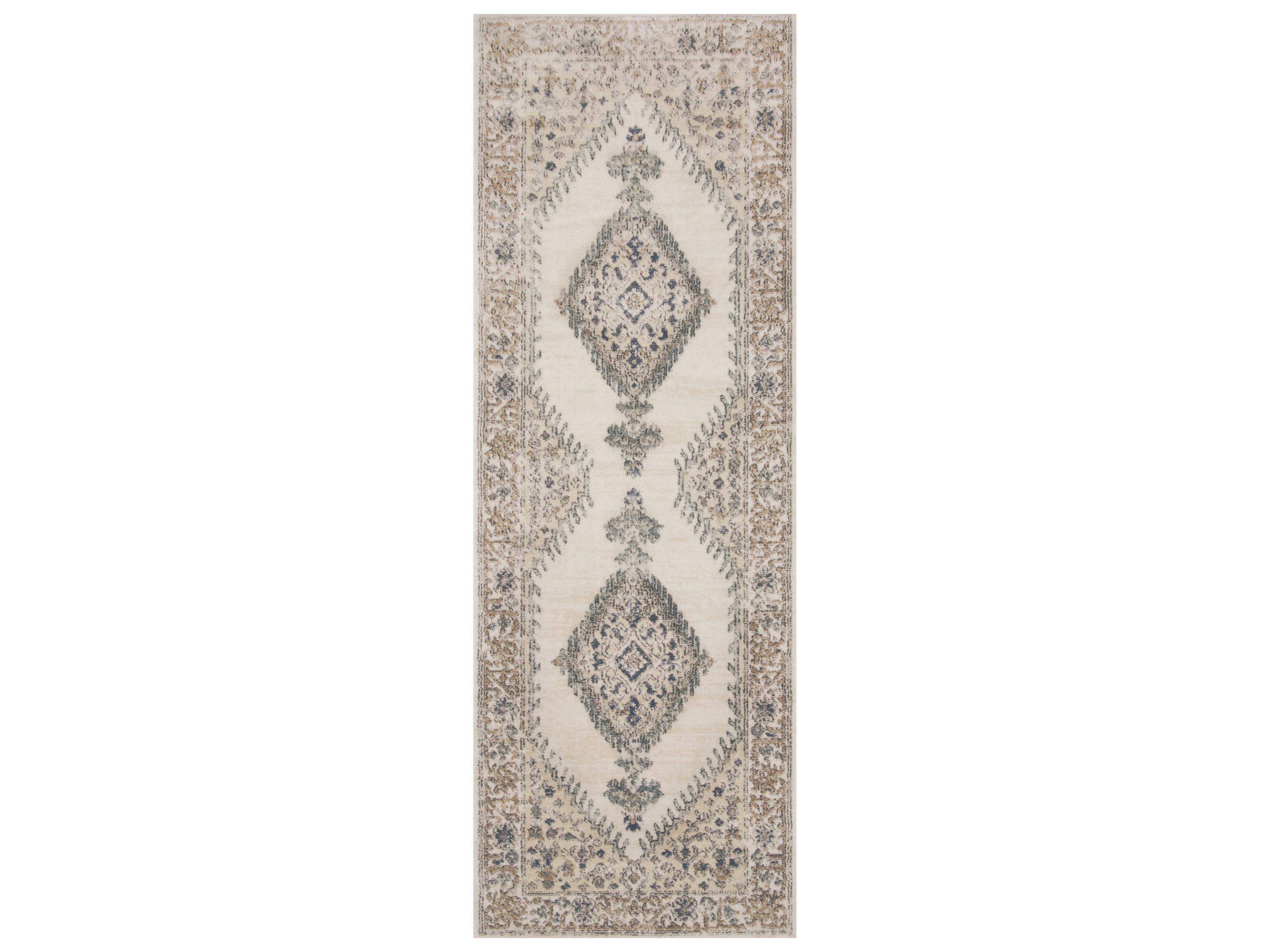 Loloi Rugs Teagan Bordered Runner Area Rug