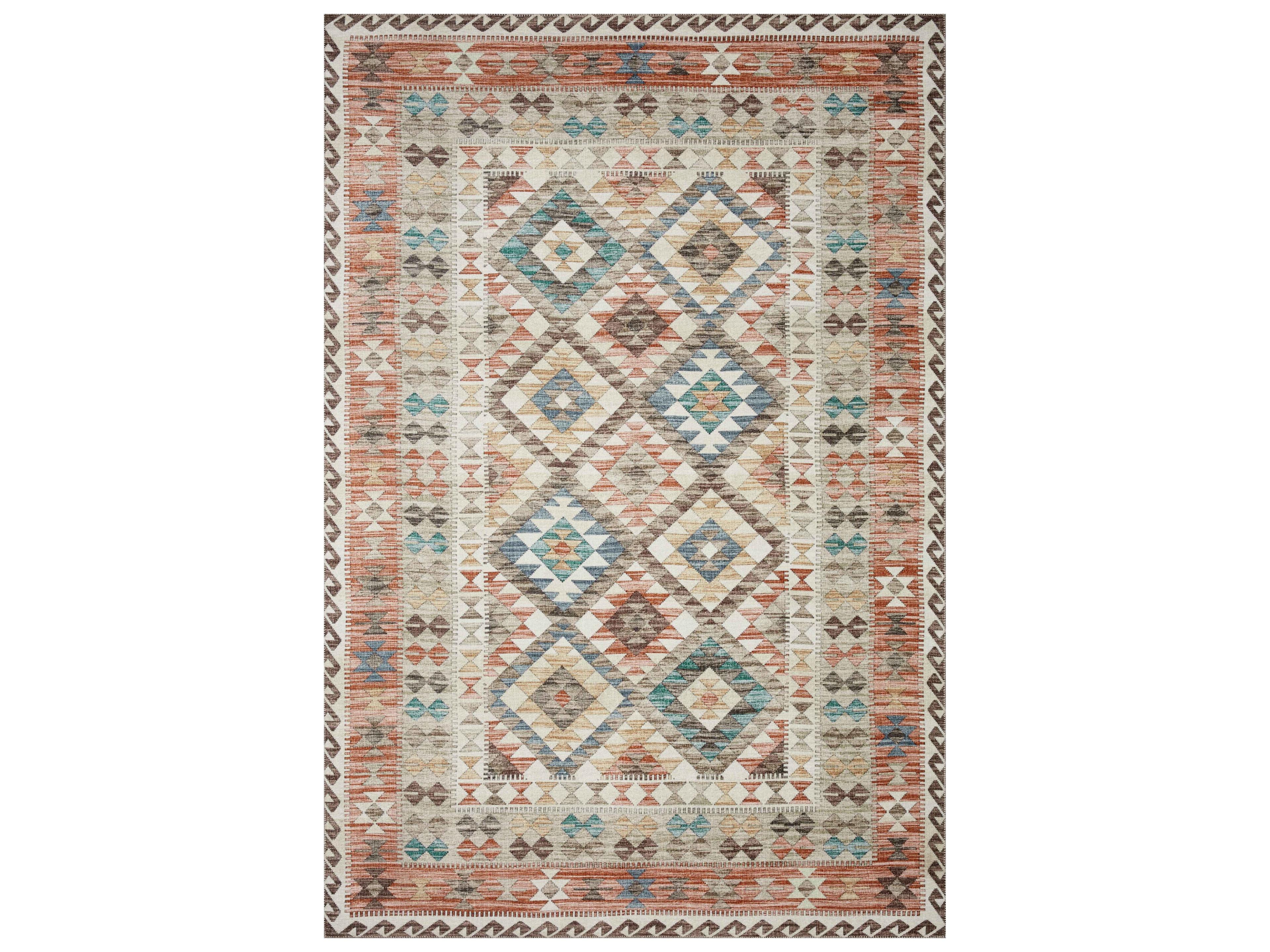 Zion Bordered Runner Area Rug