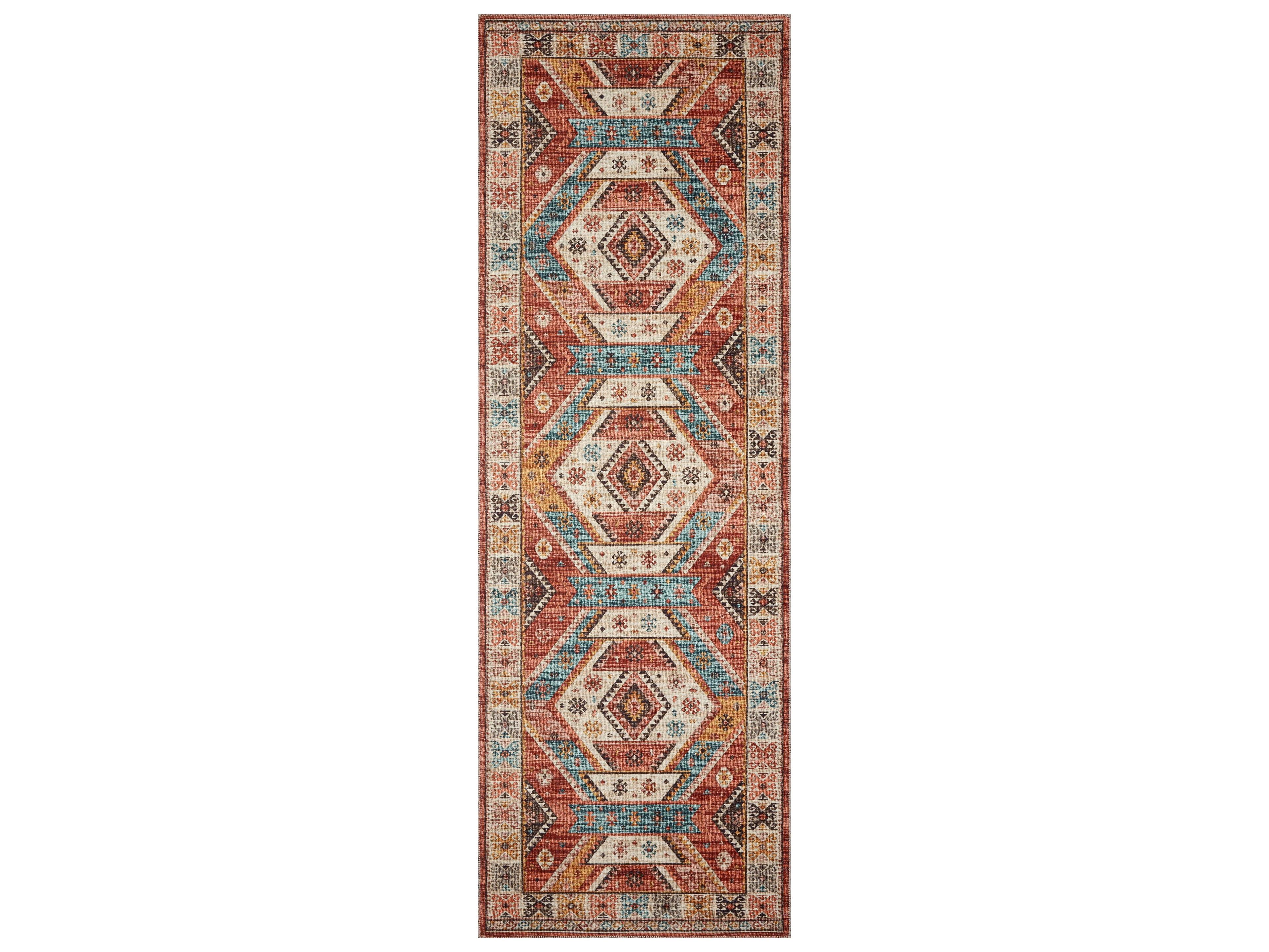 Loloi Rugs Zion Bordered Runner Area Rug