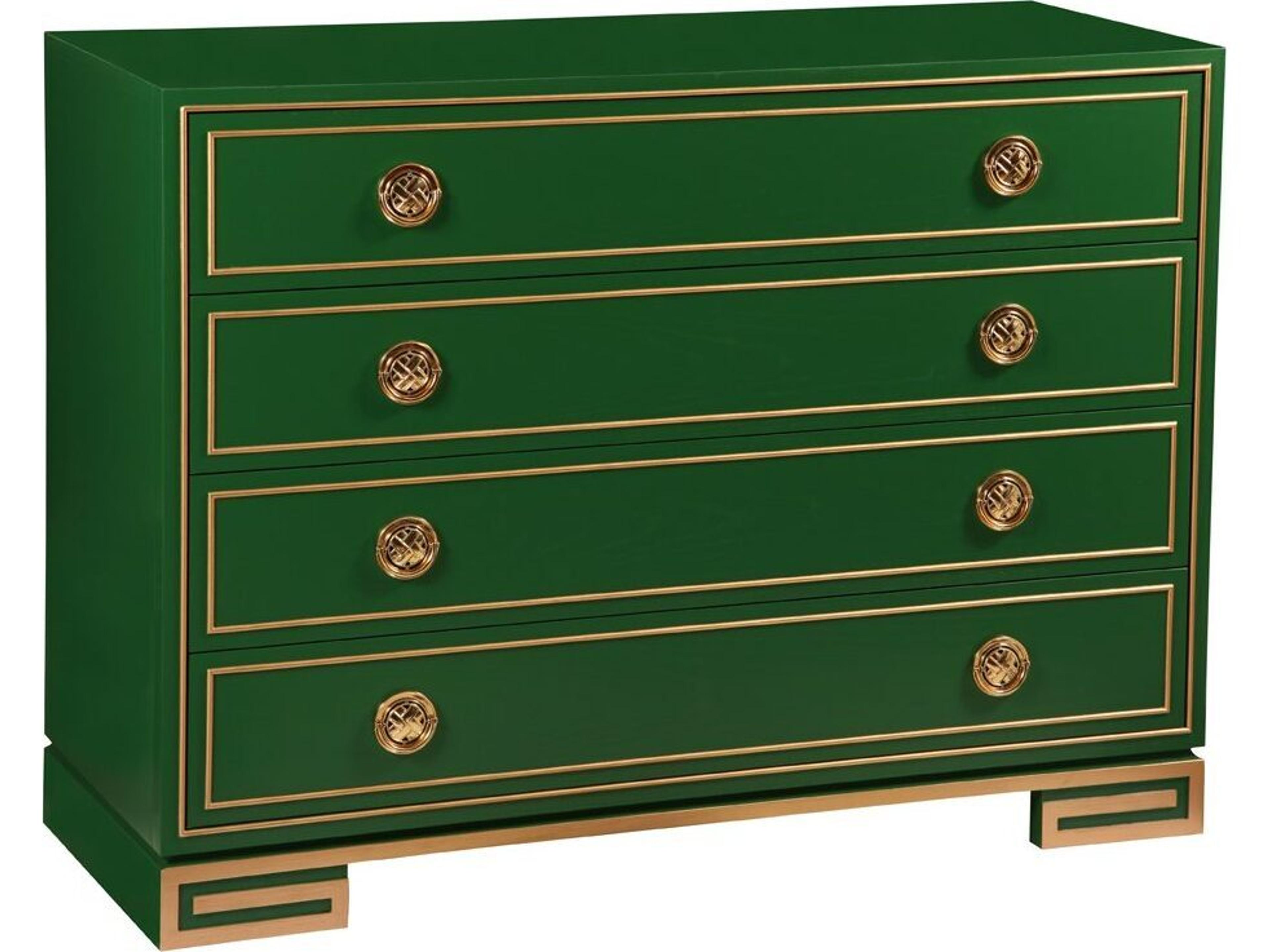 Workshop Karl 4-Drawers Green Dresser