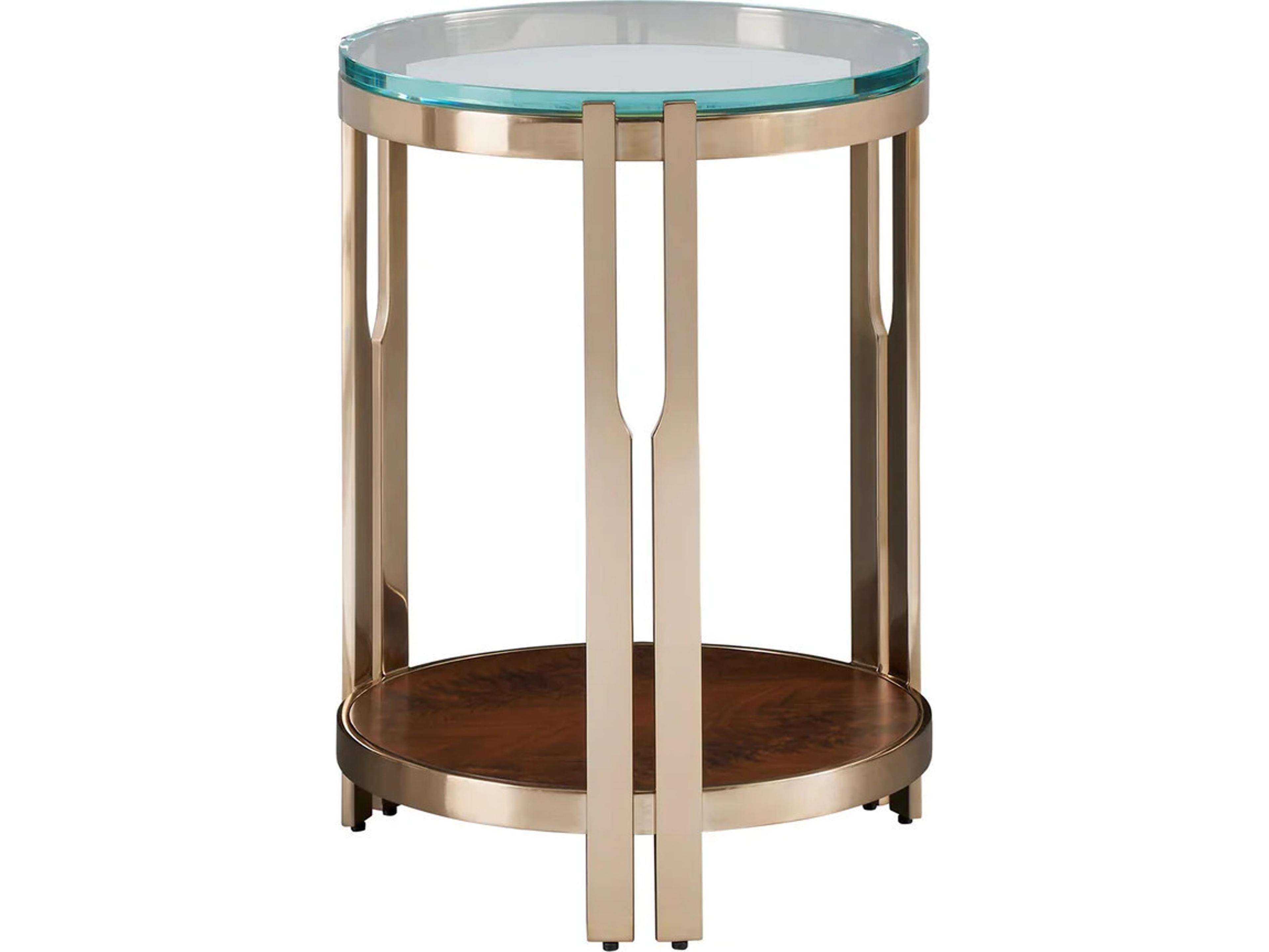 Mae Brass Round Spot Table
