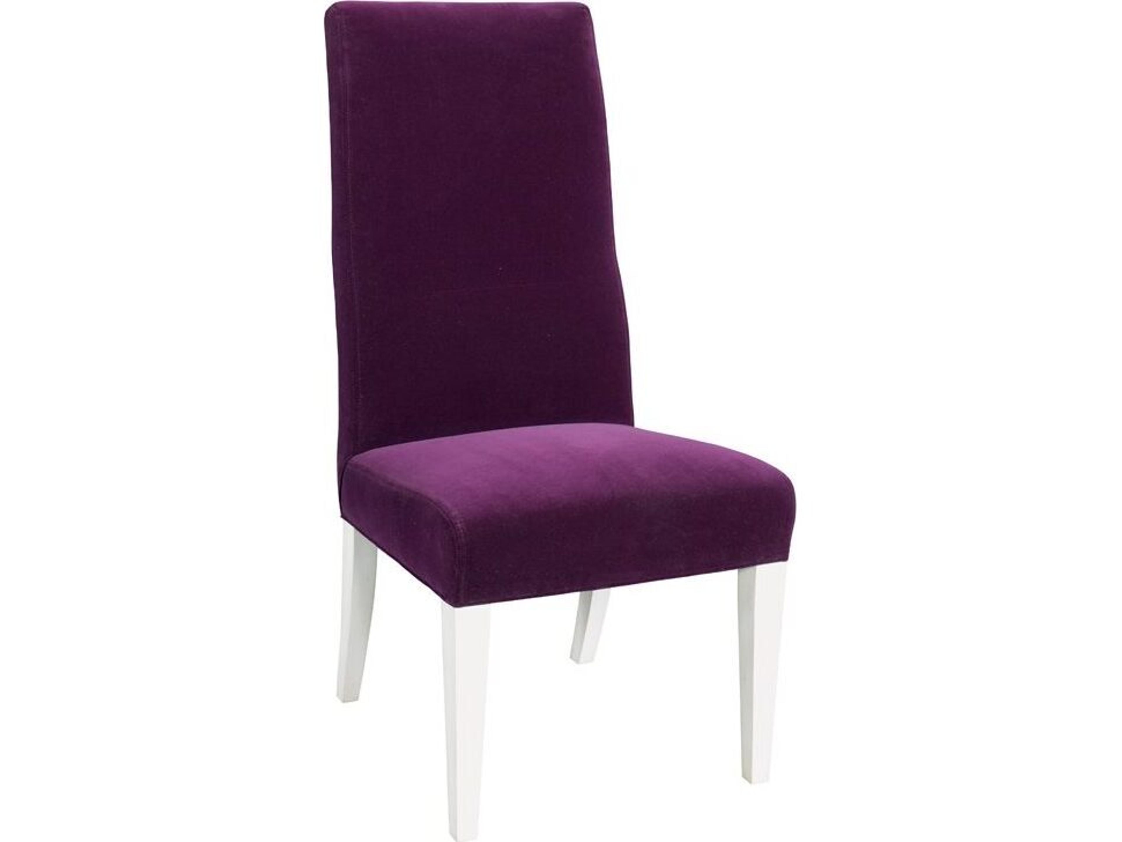Upholstery Clarkson Walnut Wood Purple Upholstered Side Dining Chair