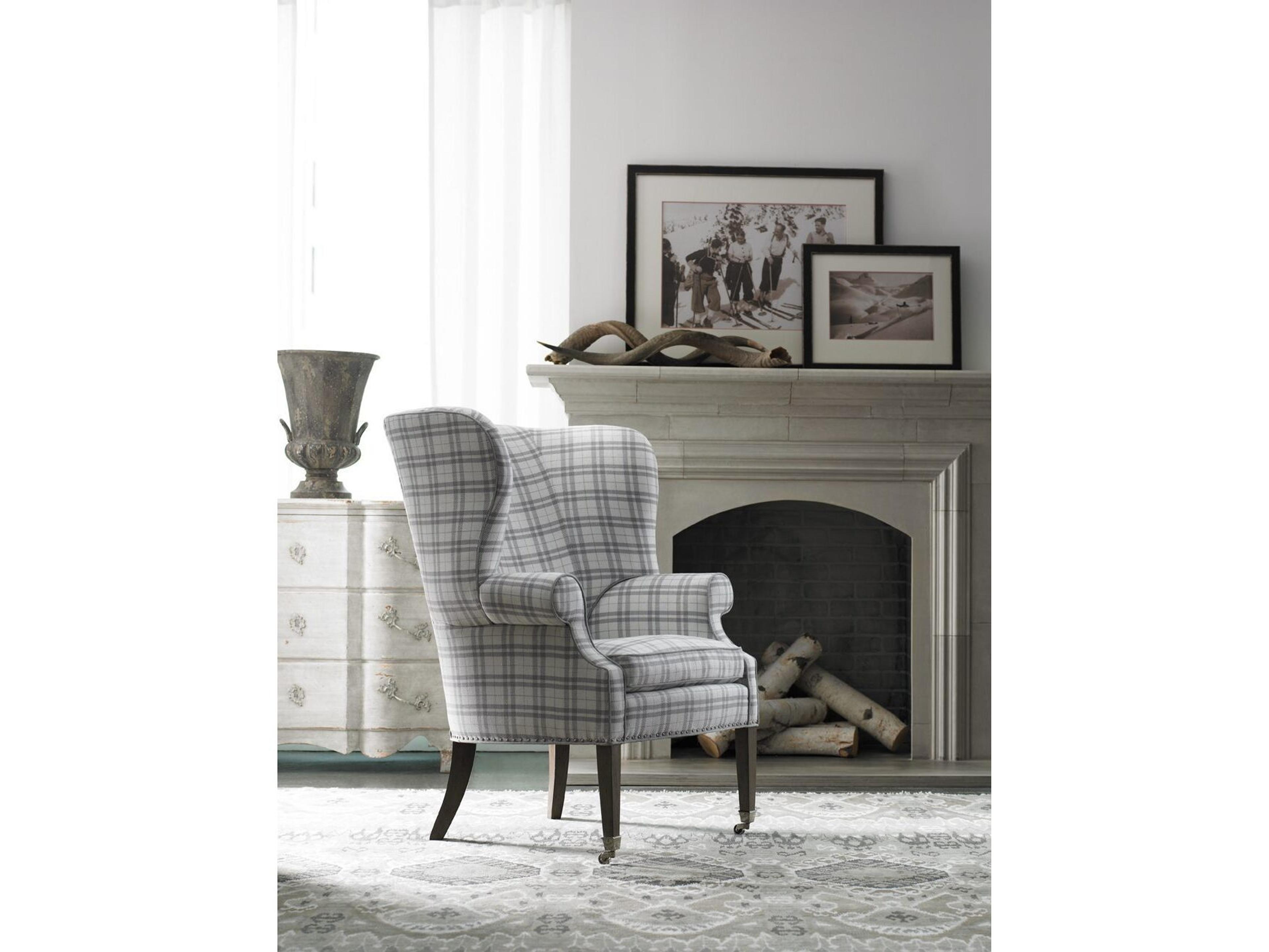 Lillian August Upholstery Preston Rolling Fabric Accent Chair