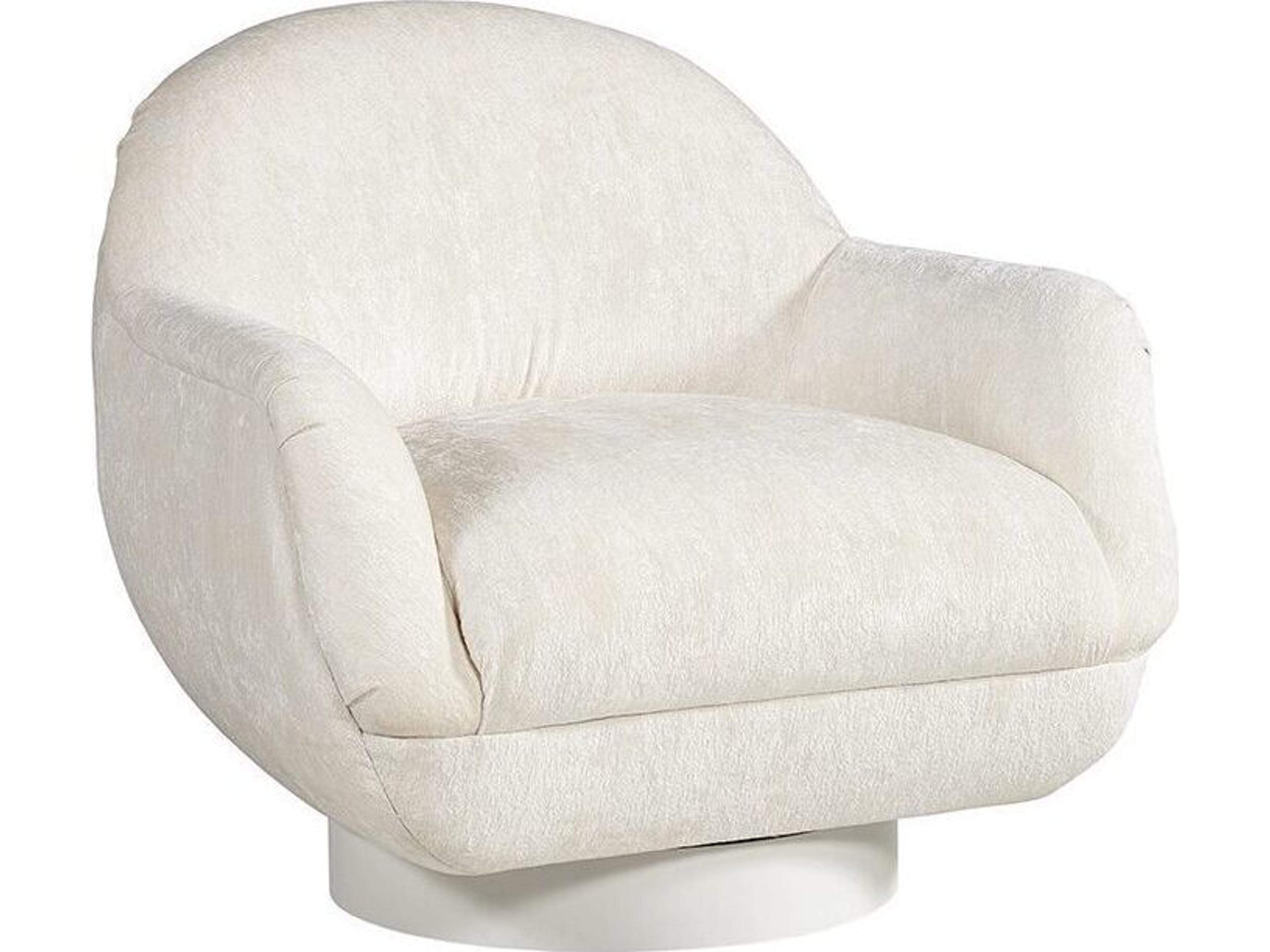 Lillian August Upholstery Celine Swivel Fabric Accent Chair