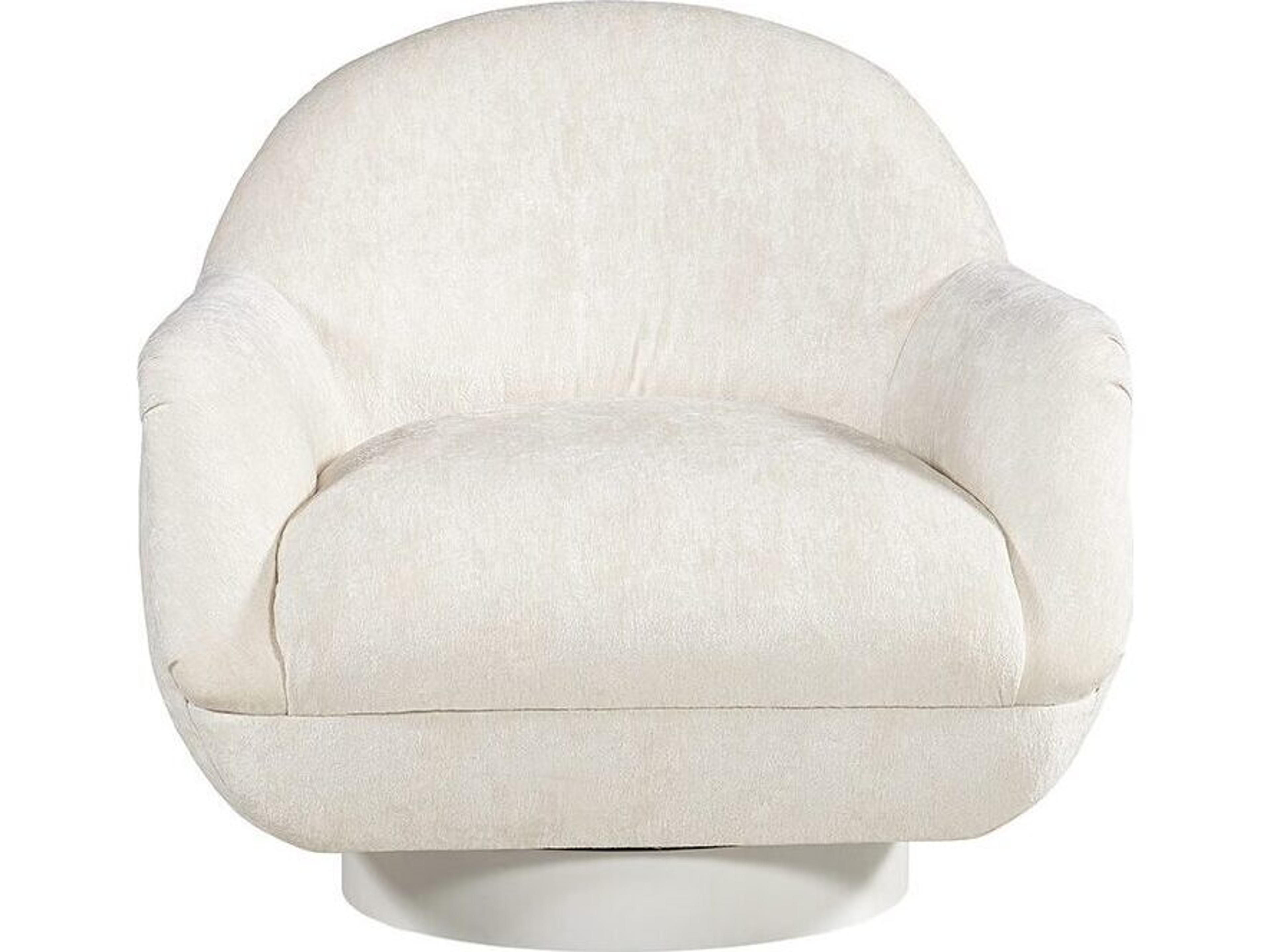 Lillian August Upholstery Celine Swivel Fabric Accent Chair