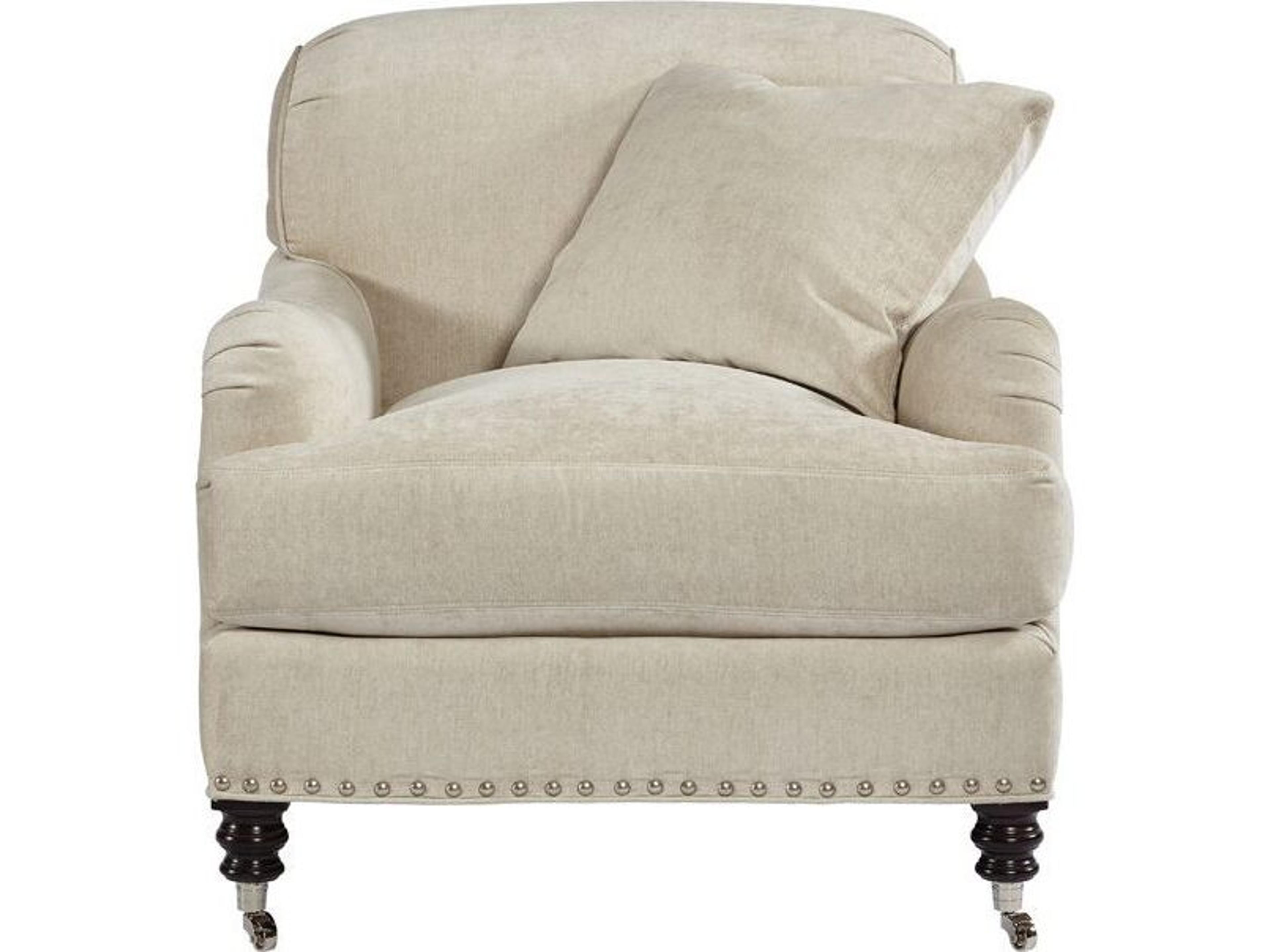Lillian August Upholstery Albert Rolling Fabric Accent Chair