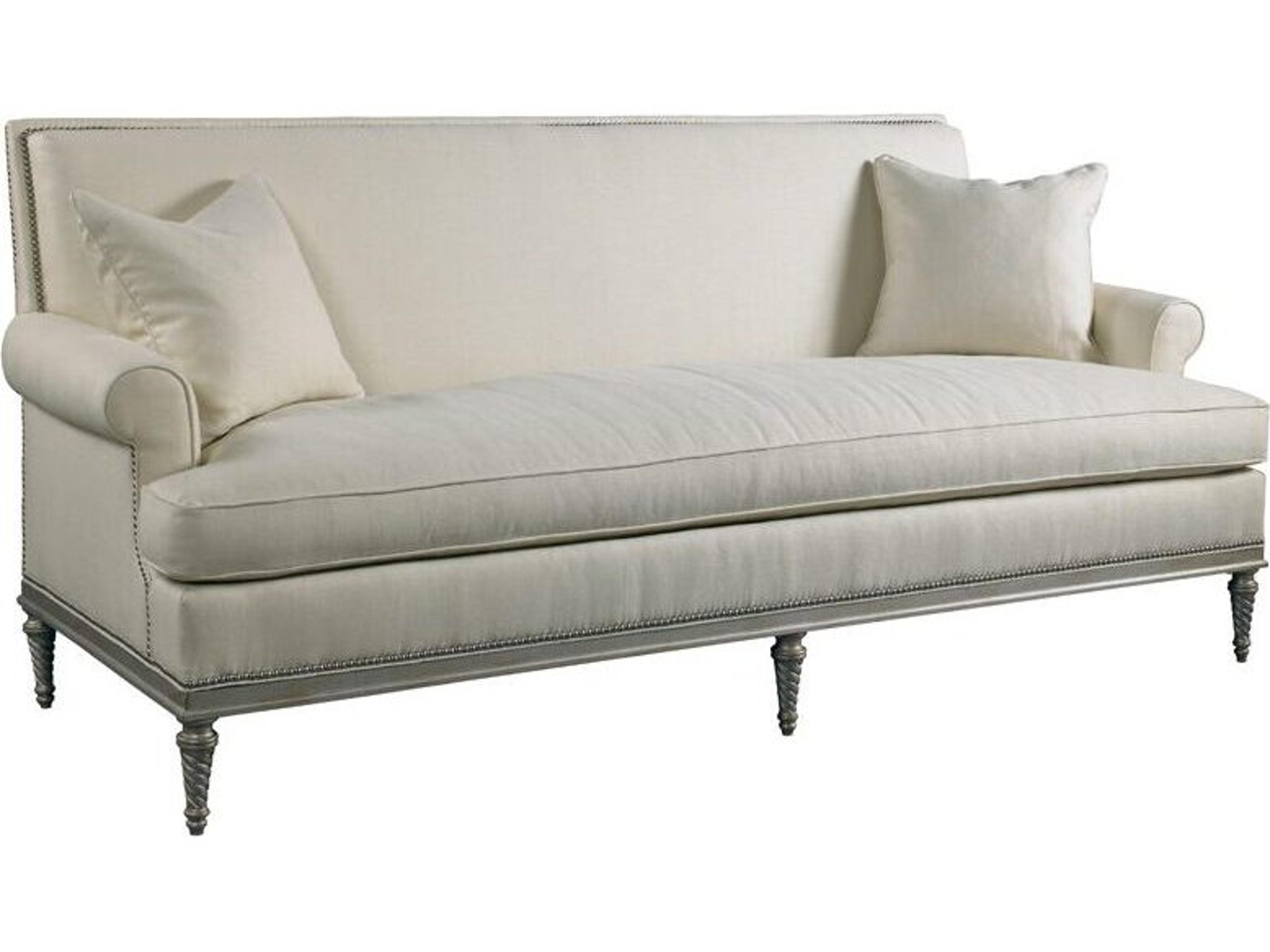 Shelley One-Cushion Fabric Sofa with Nailhead Trim