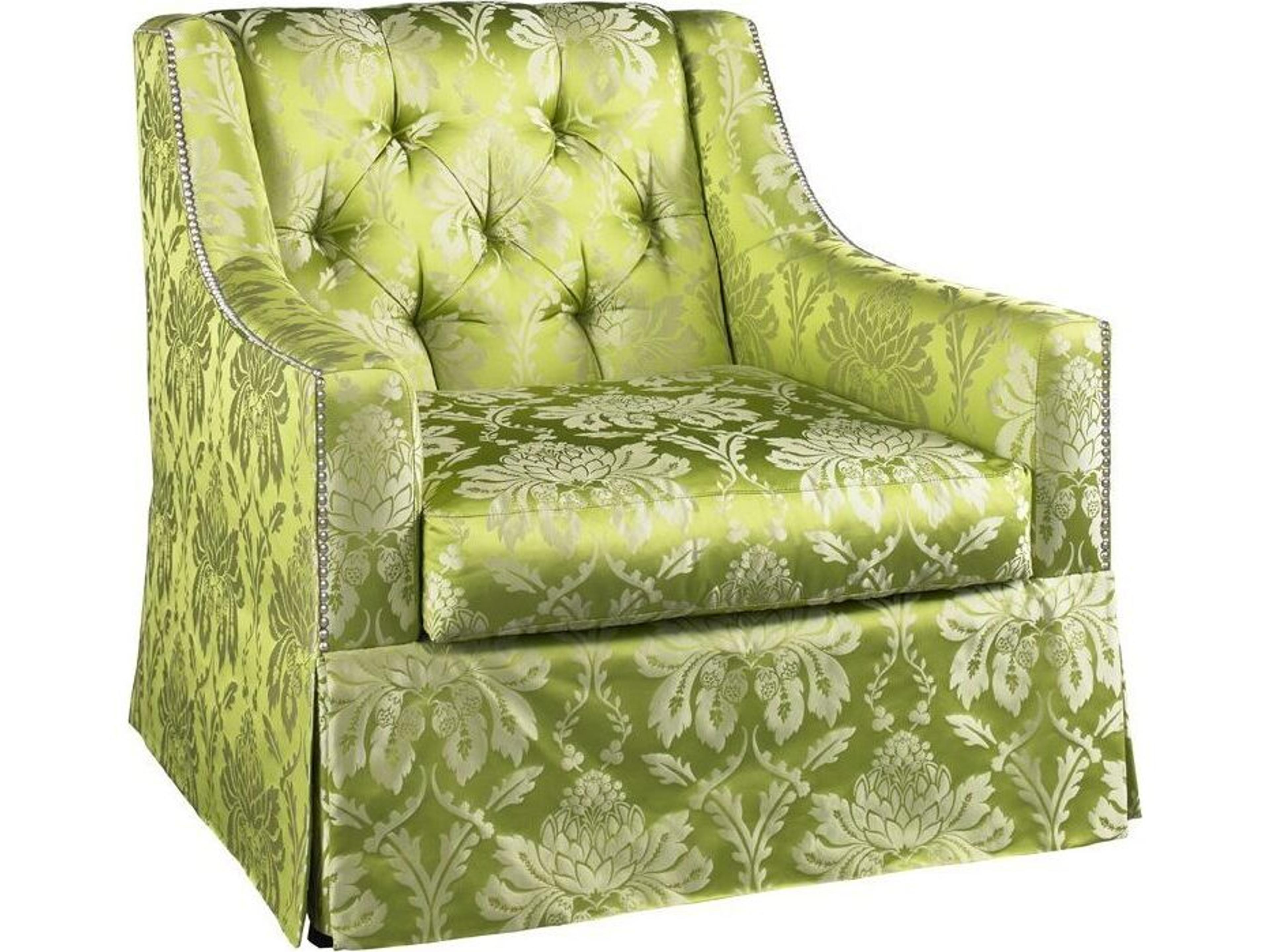 Lillian August Upholstery Camille Fabric Tufted Accent Chair