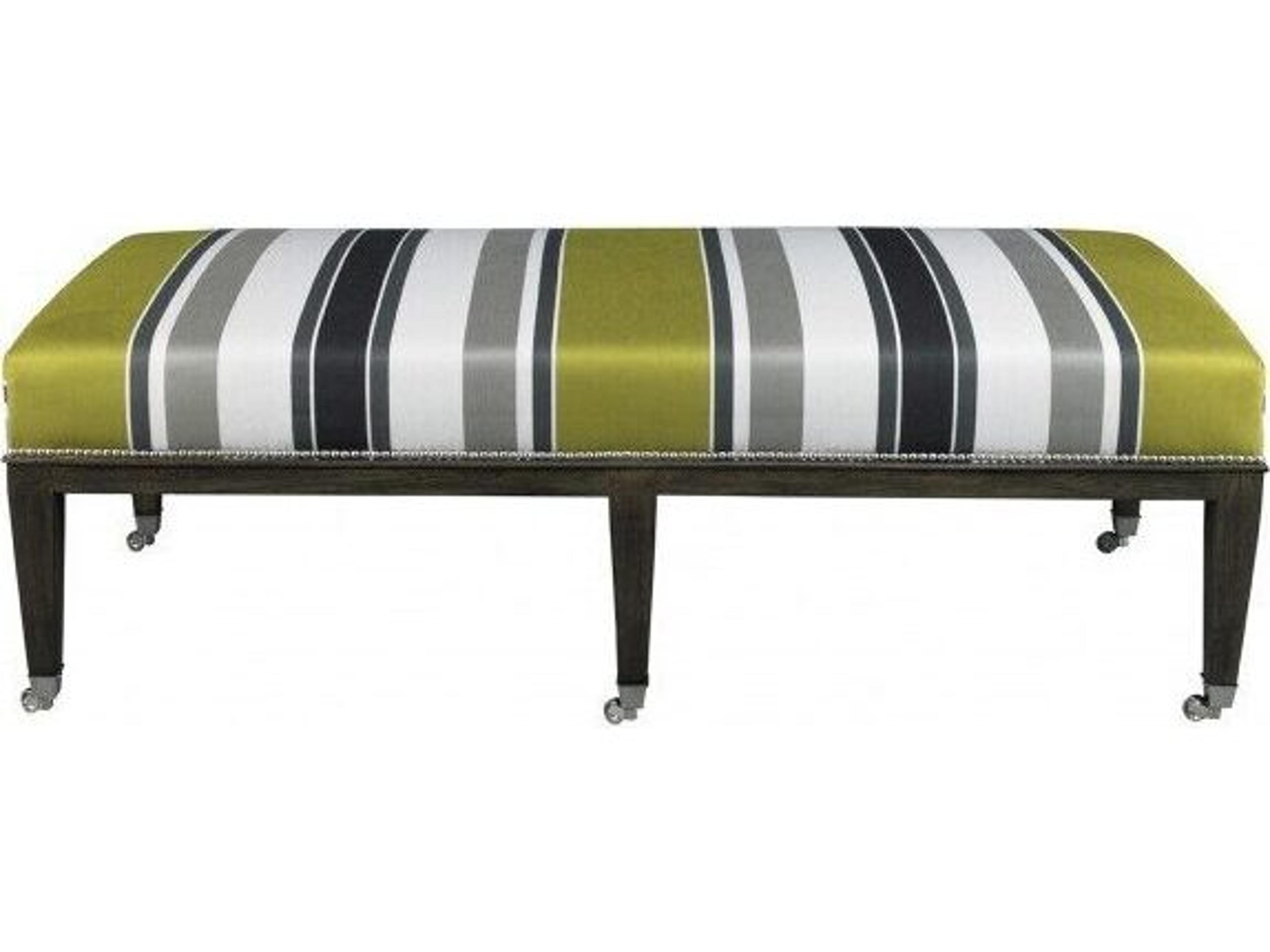 Lillian August Upholstery Vincent Solene Gray Upholstered Accent Bench