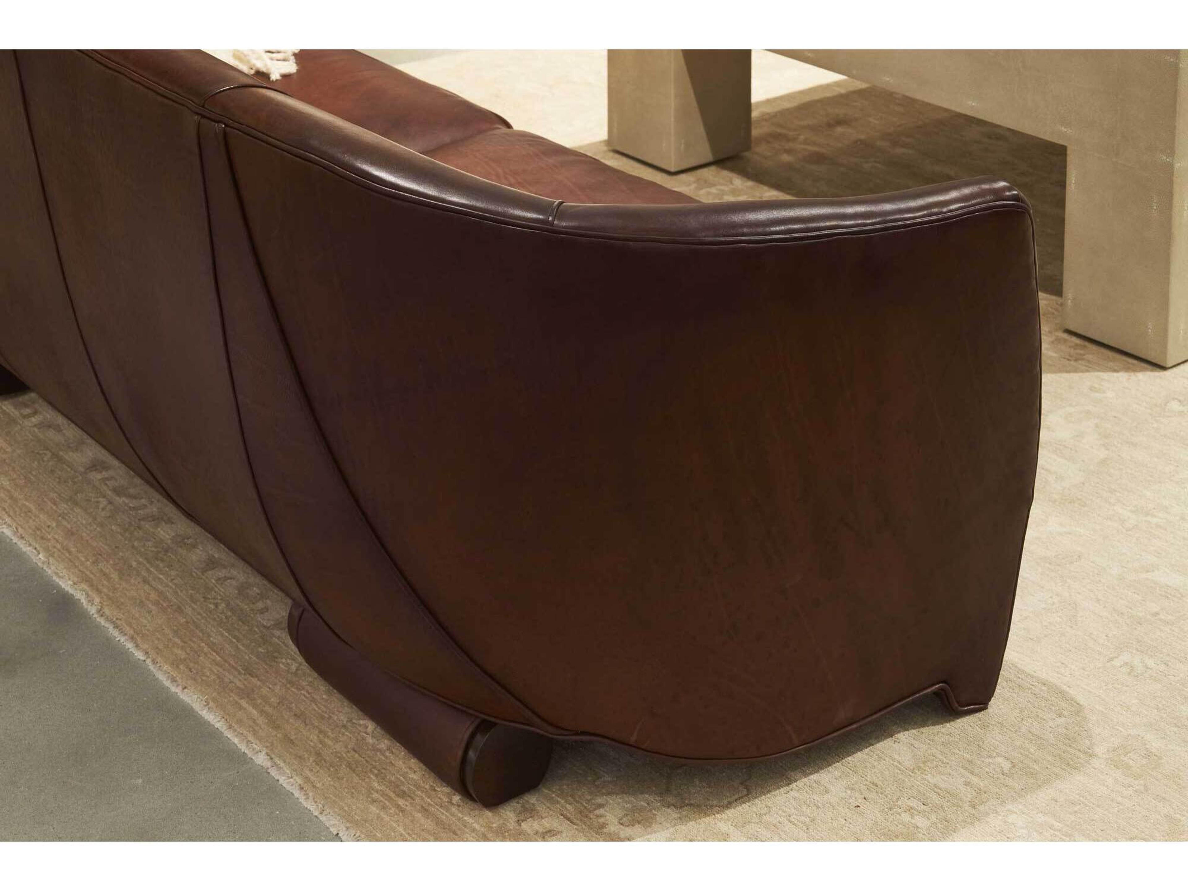 Lillian August Upholstery Leather Leo Sofa