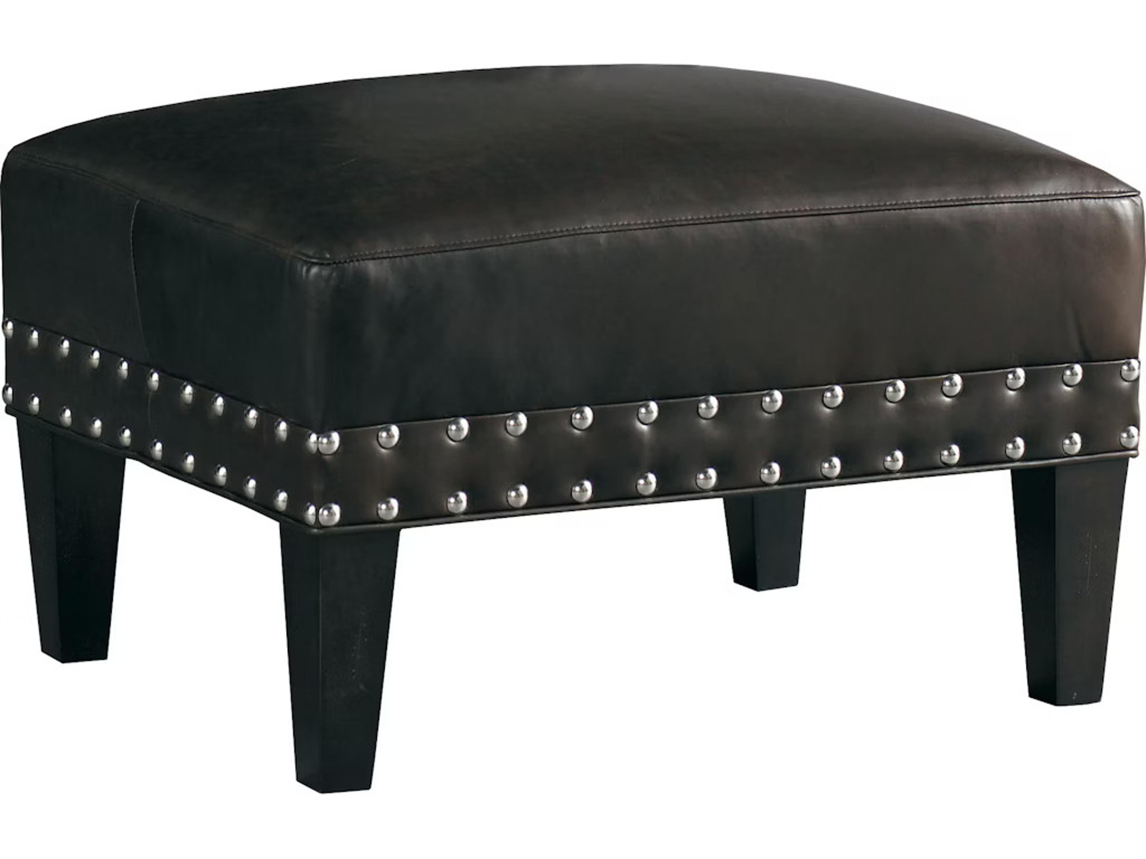 Upholstery Leather Upholstered Ottoman