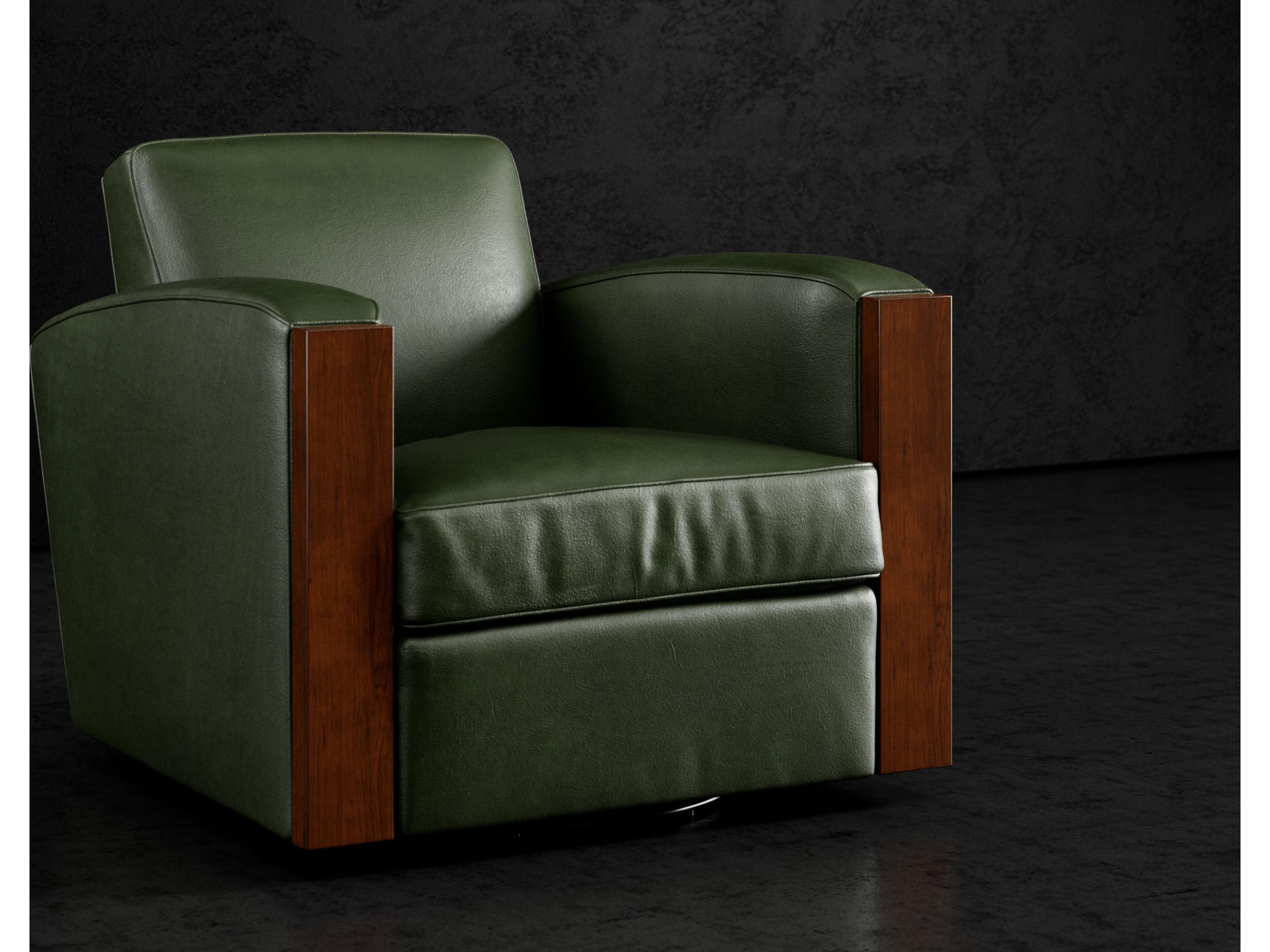 Lillian August Upholstery Leather Marcel Accent Chair