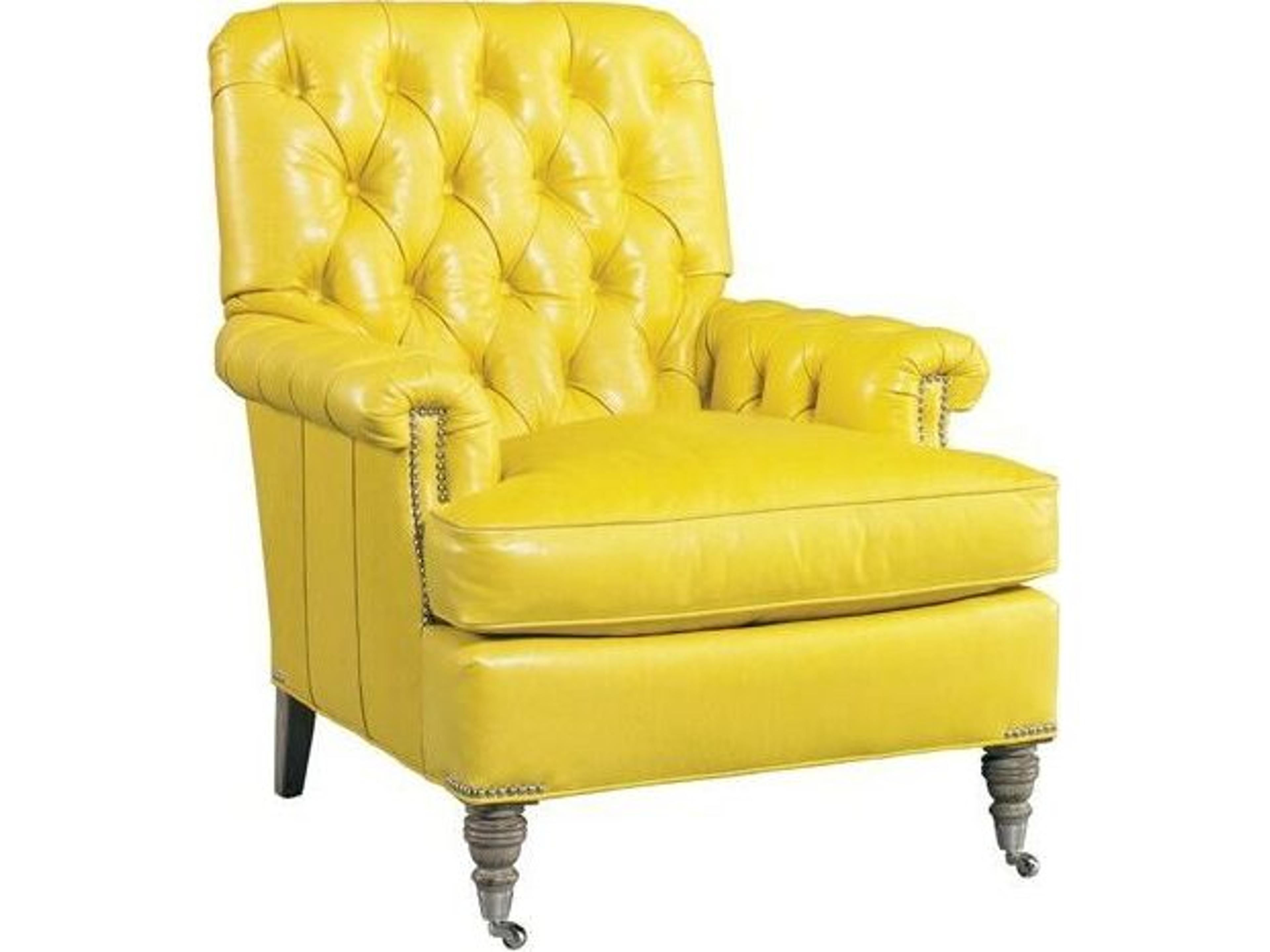 Upholstery Rolling Leather Accent Chair