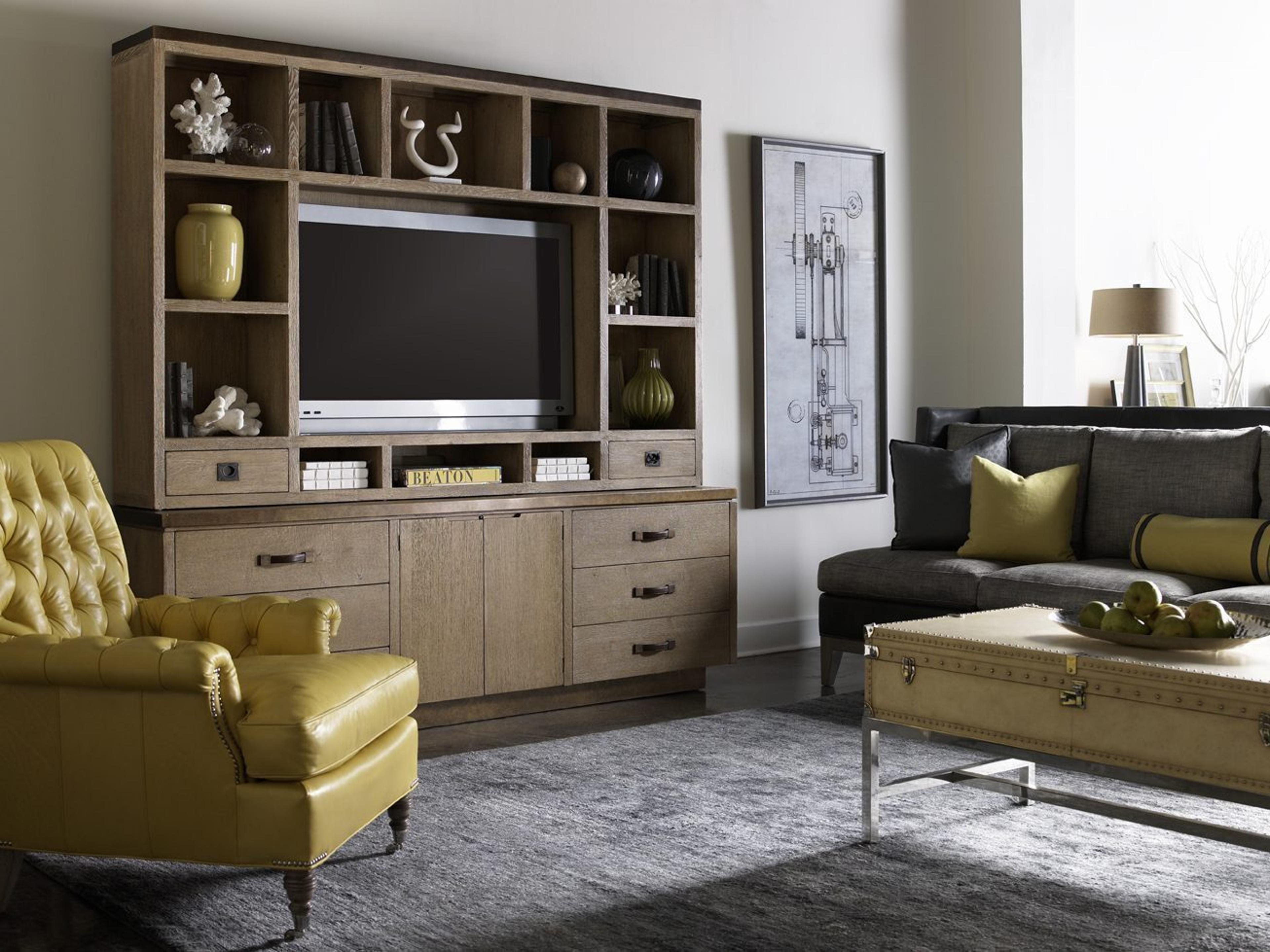 Lillian August Upholstery Rolling Leather Accent Chair