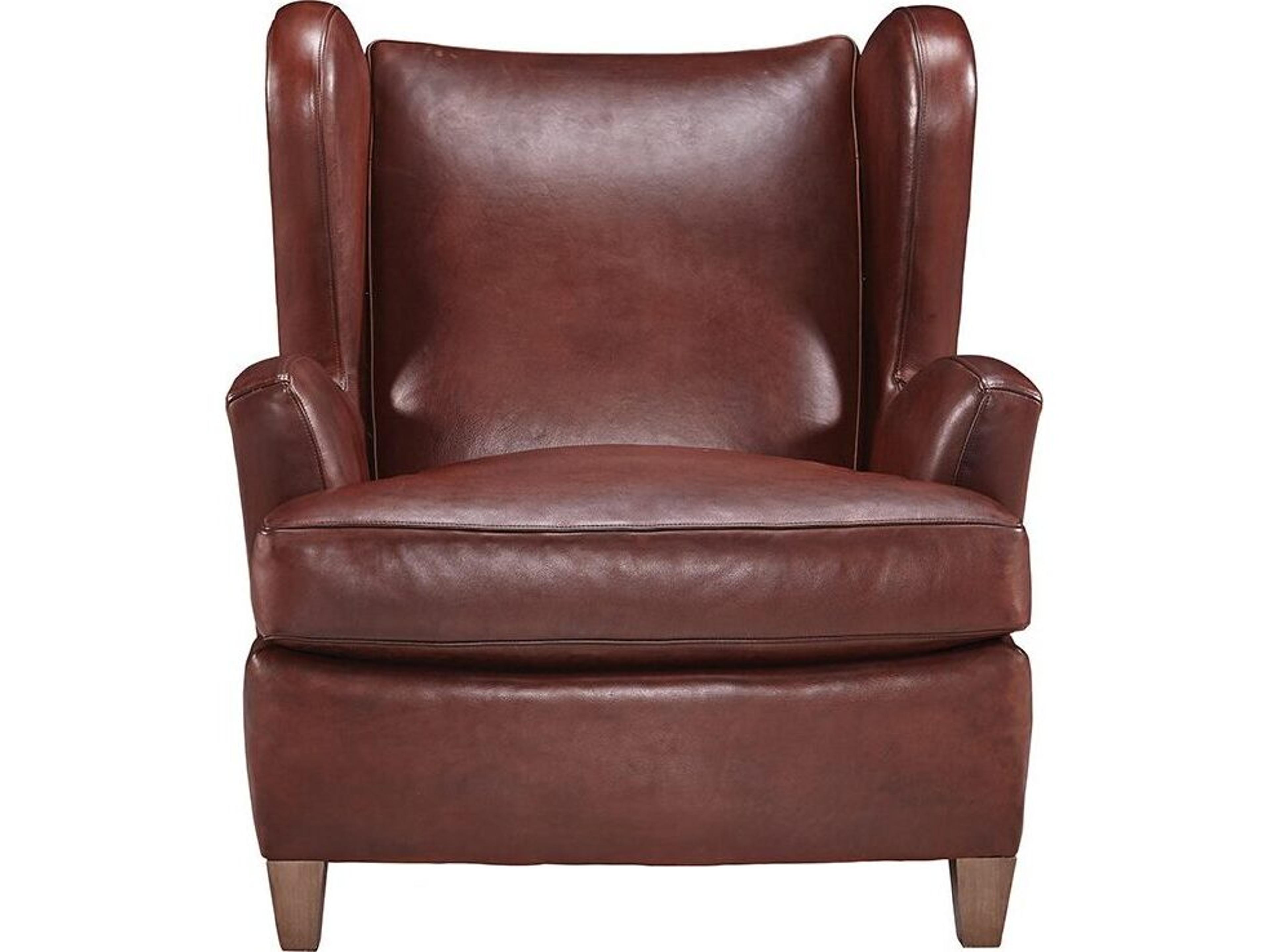 Lillian August Upholstery Leather Dunham Chair
