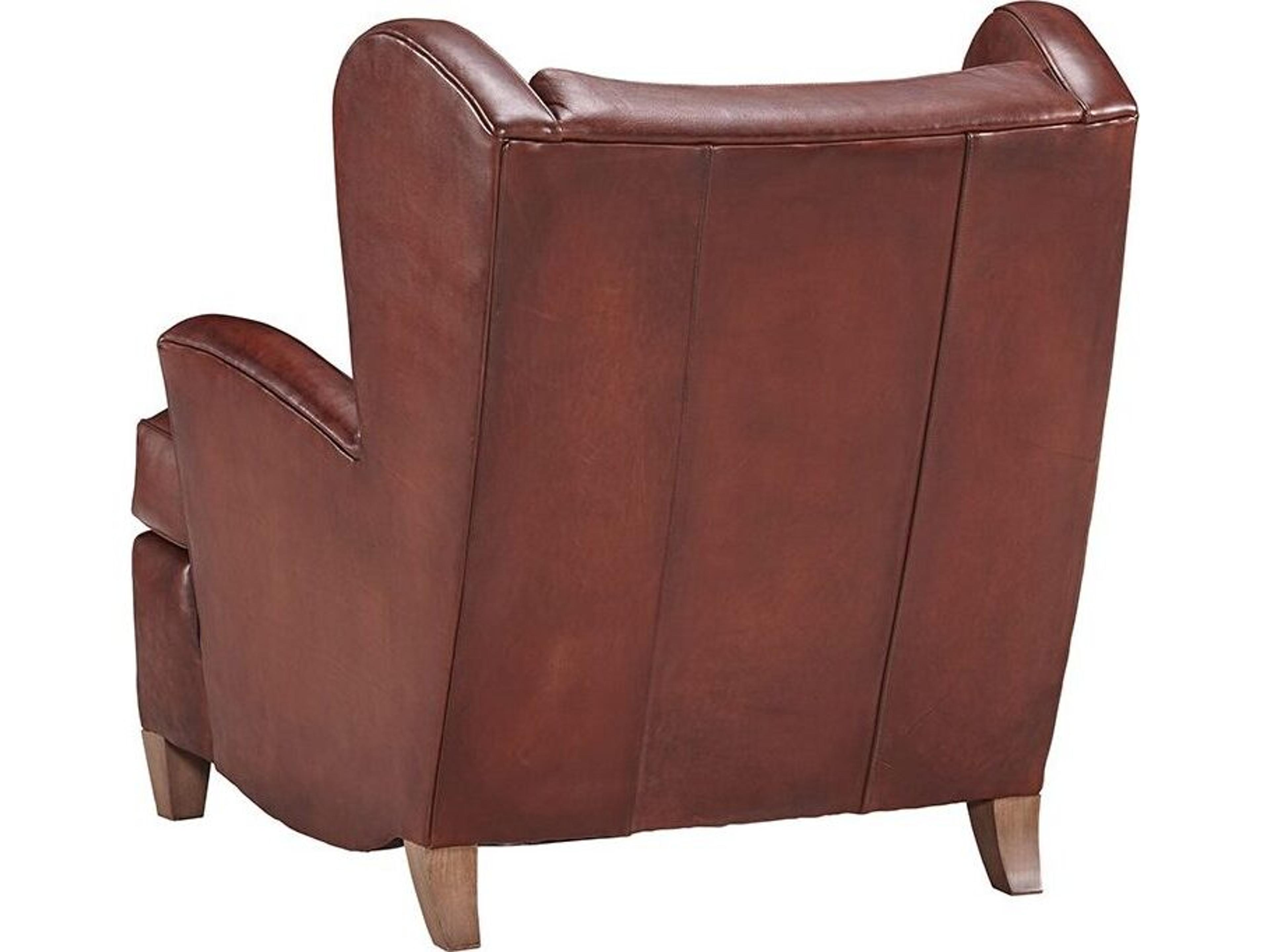 Lillian August Upholstery Leather Dunham Chair