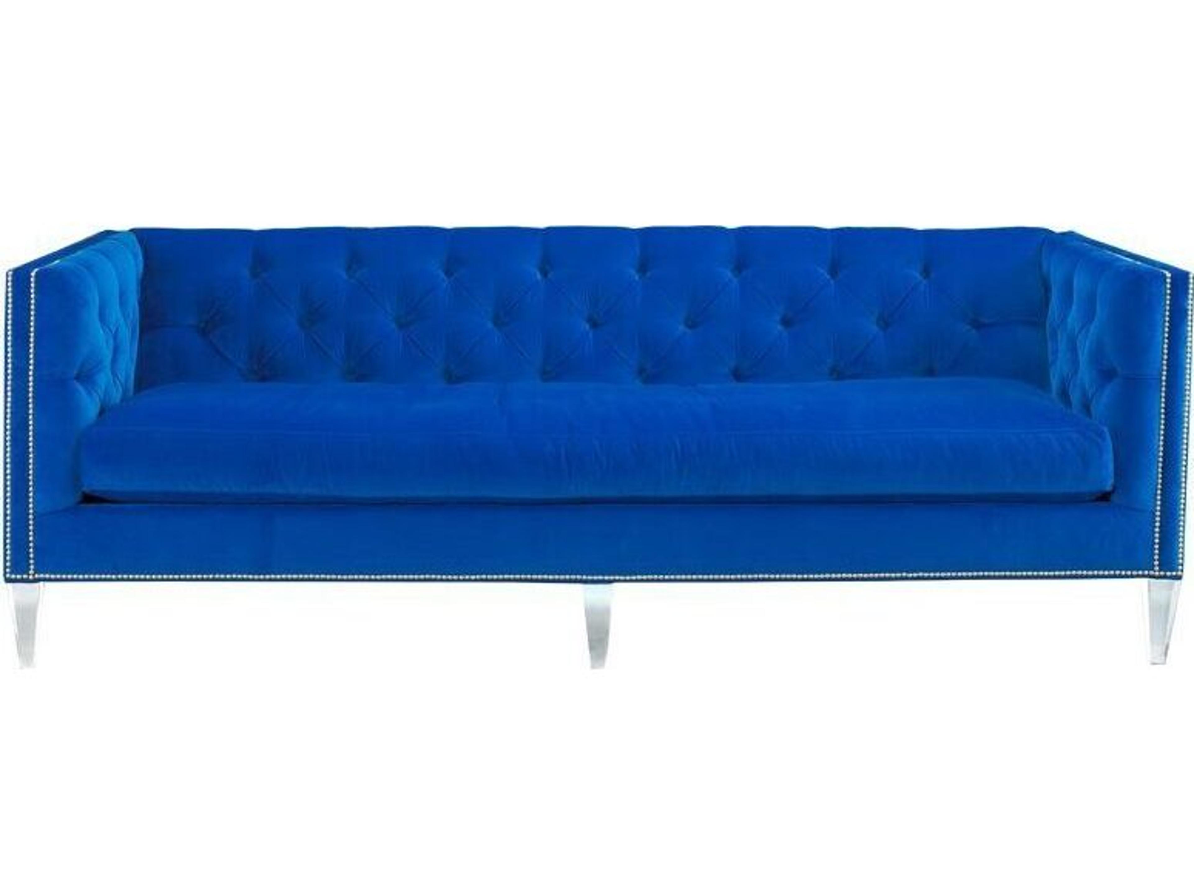 Lillian August Upholstery Leather Wright Modern Sofa